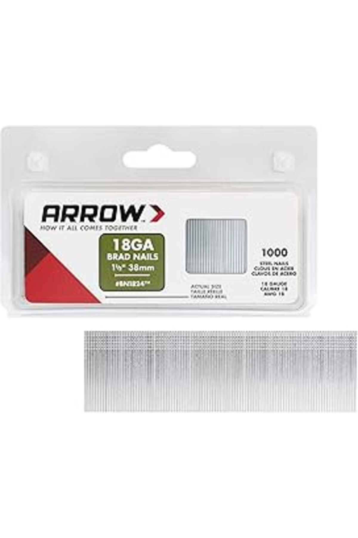 Hepta Collection Arrow Bn1824 38Mm Uyumlu 1000 Adet Profesyonel Kesik Başlı Çivi