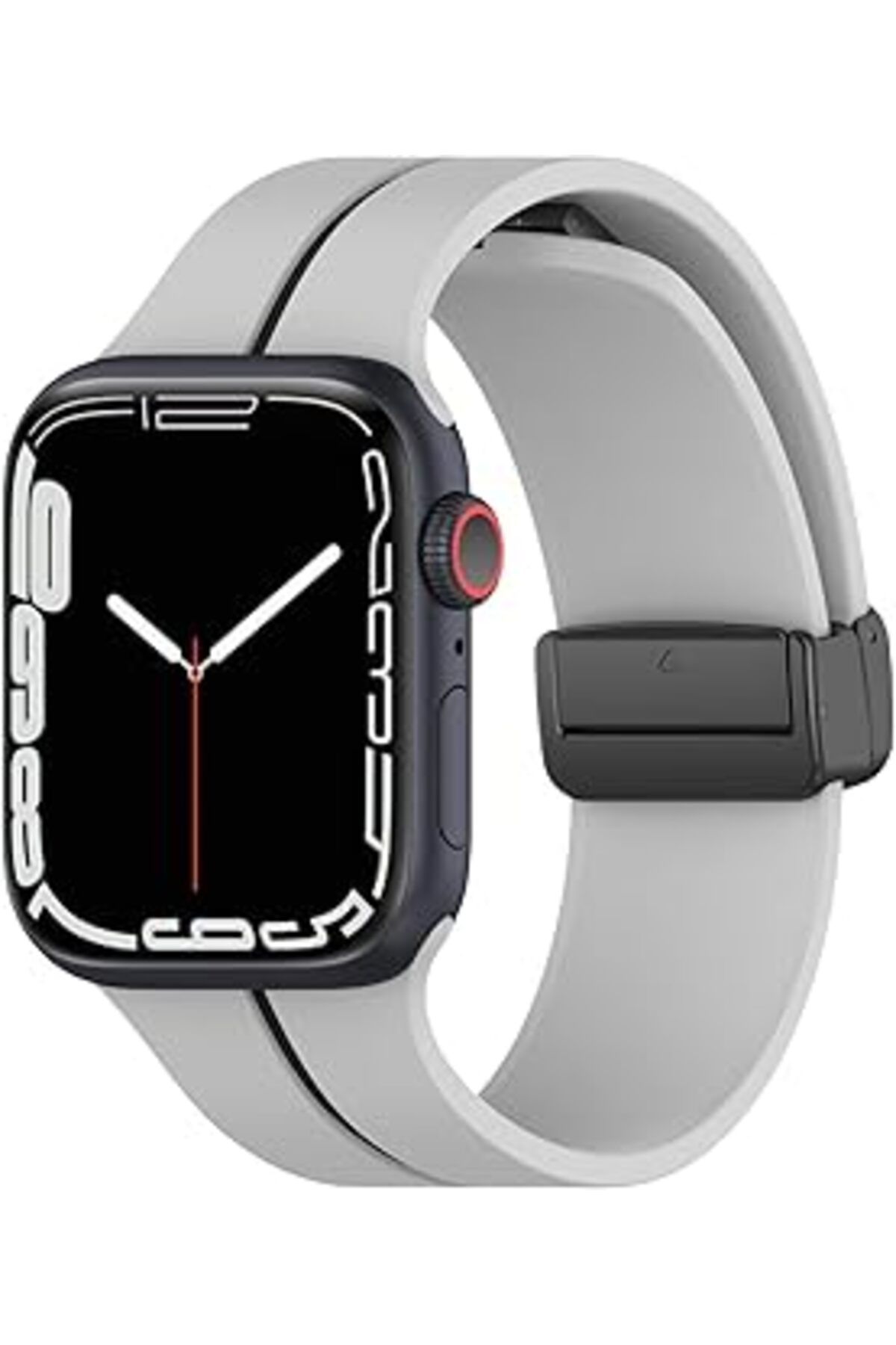 Mu Art Ahşap Watch Ultra Kordon Ribbon Line (Apple Watch Ultra Ile Uyumlu Kordon, Akıllı Saat Kayışı)