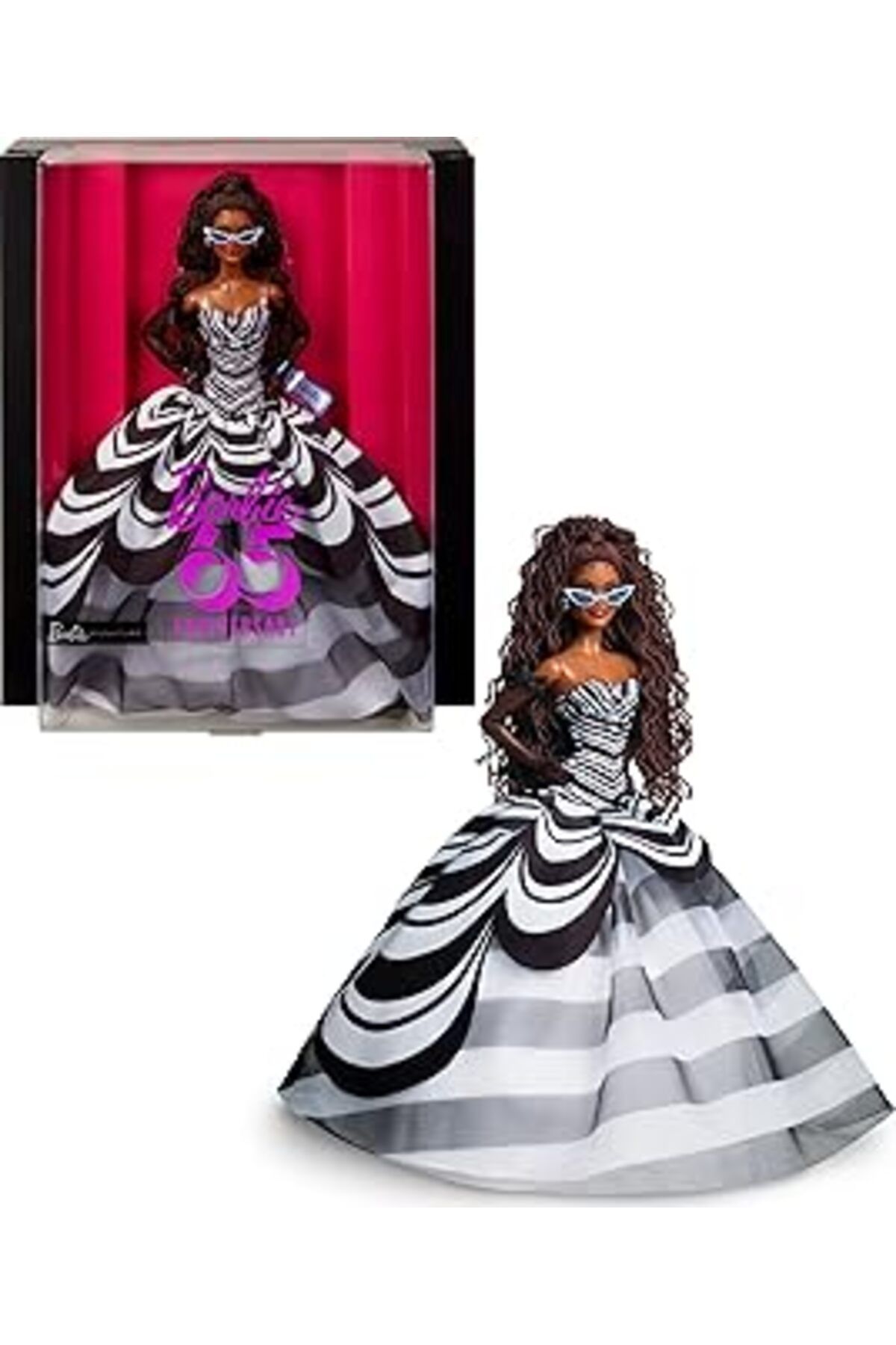 Mu Art Ahşap Barbie Mavi Safir 65. Yıl Dönümü Bebeği Hrm59