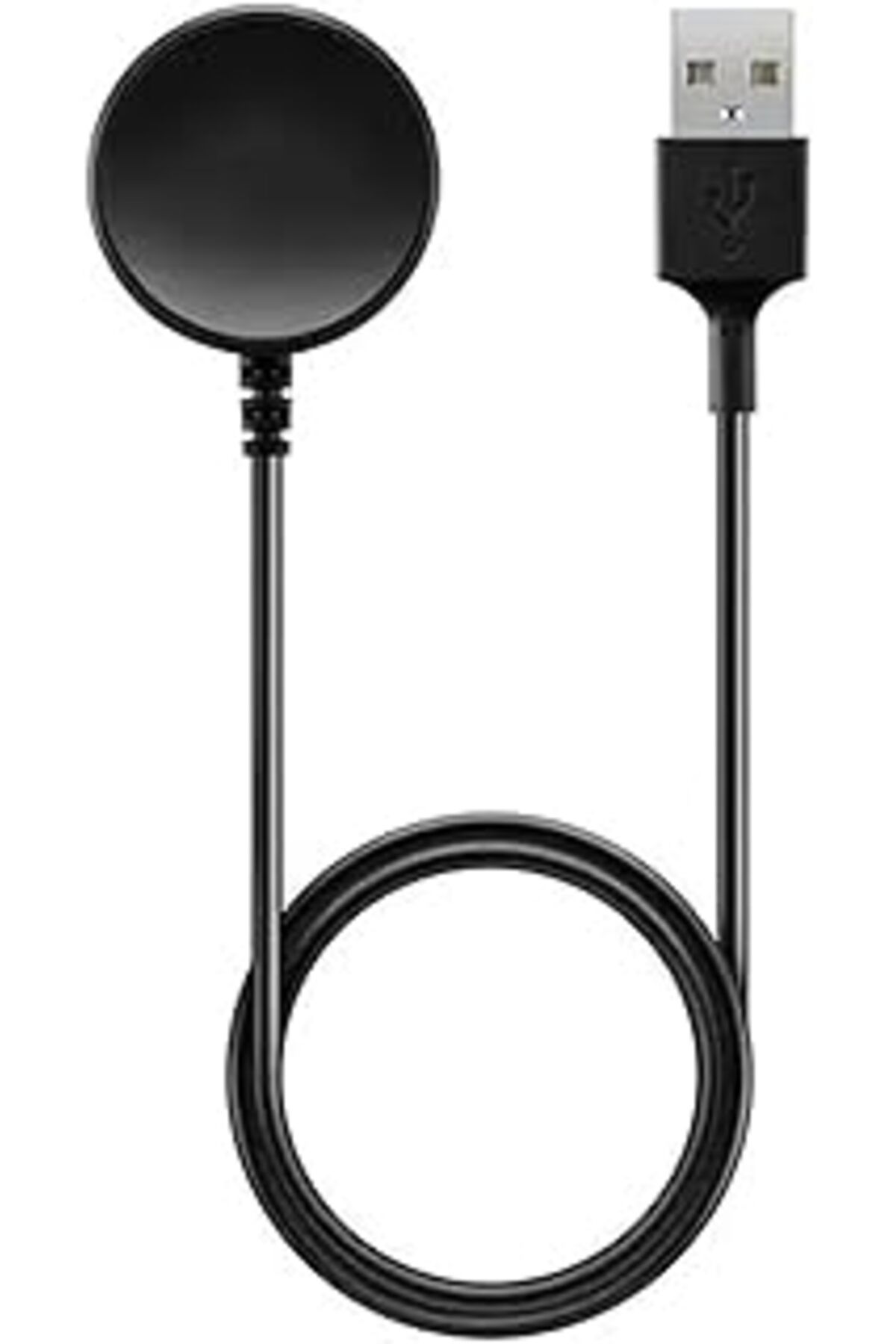 Mu Art Ahşap Galaxy Watch 6 Ile Uyumlu Akıllı Saat Usb Şarj Aleti Akıllı Saat Şarj Kablosu Manyetik Siyah