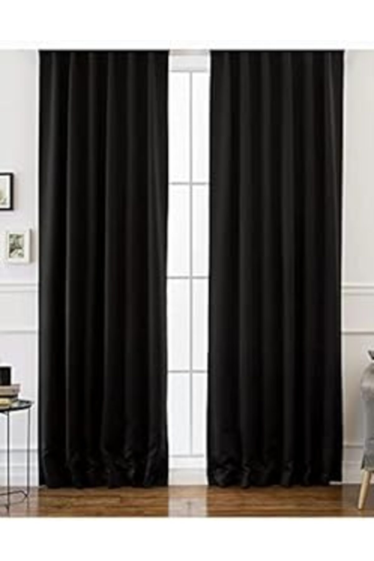 TBSProjects Evdepo Home Karartma Blackout Pilesiz Tek Kanat Fon Perde Siyah 140 X 250 Cm