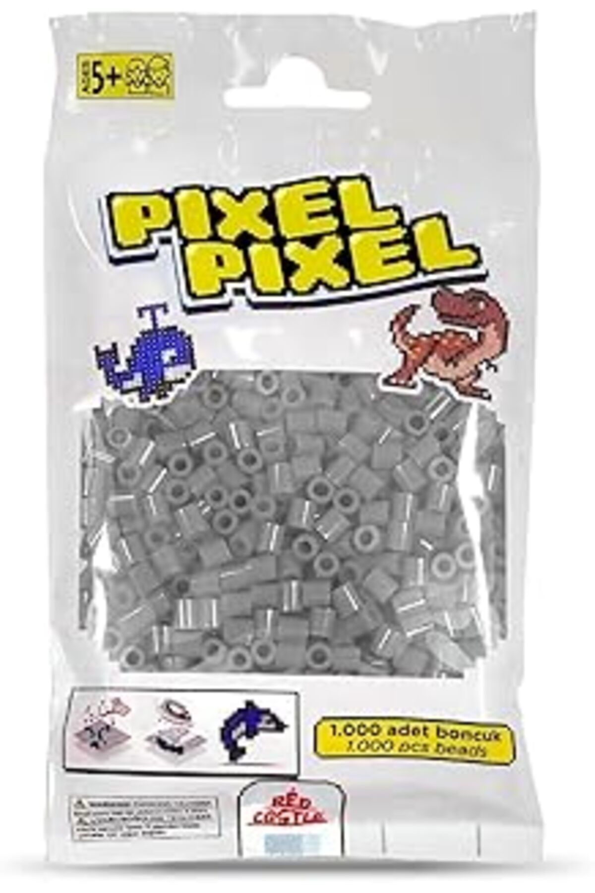 Mu Art Red Castle 1000'Lik Midi Boncuk Gümüş-Sılver Actıvıty Beads (1000 Pcs)