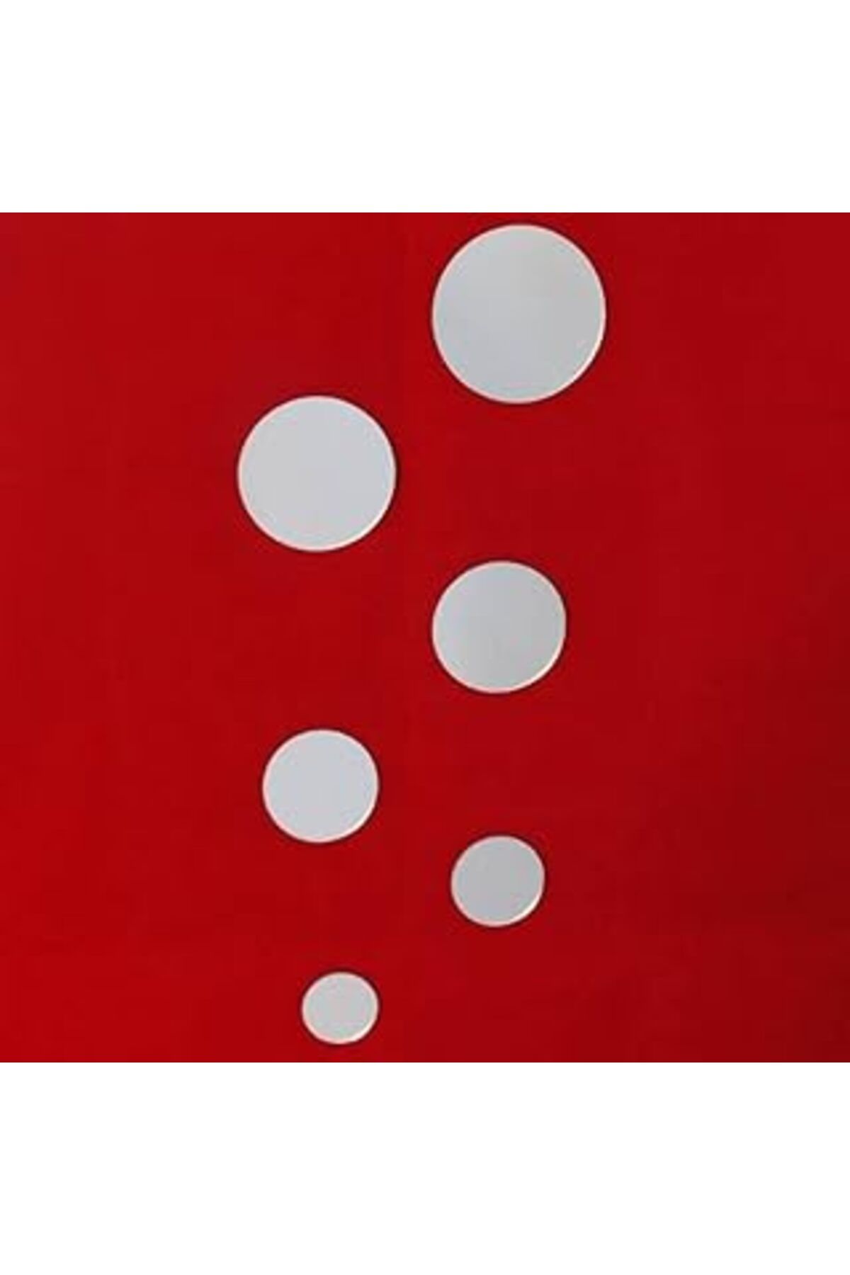Mu Art Ahşap Parti Vitrini Pleksi Ayna Dekoratif Daireler Duvar Süsü
