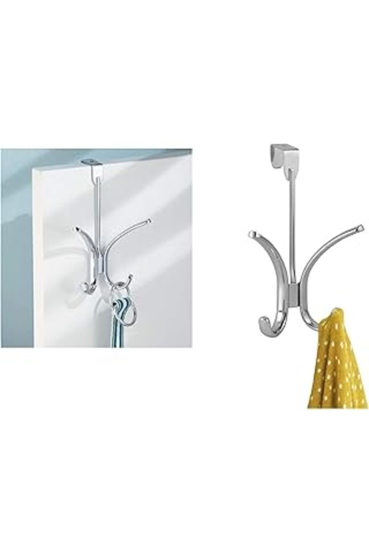 Mu Art Ahşap Interdesign Bosphorus 22570es Askı, Çelik, Gümüş