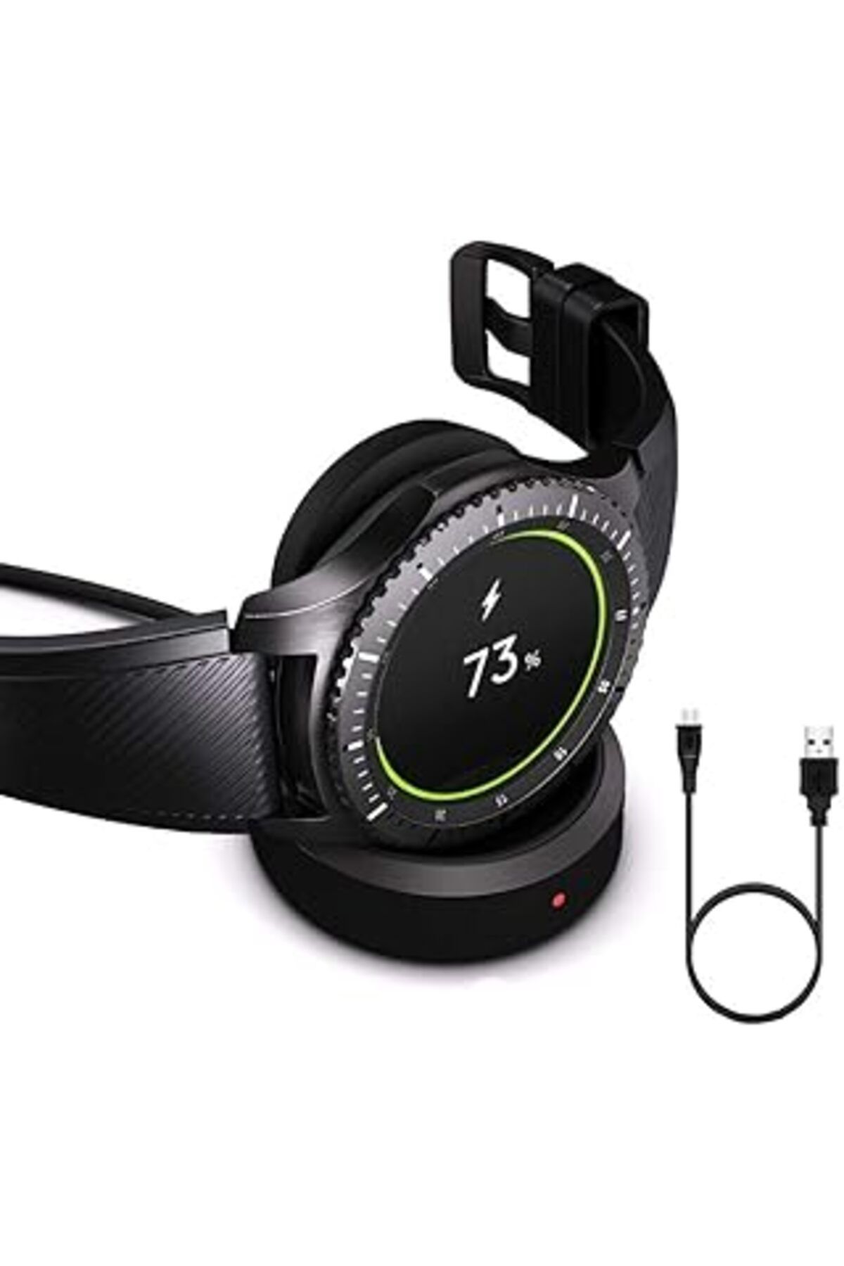 Mu Art Ahşap Galaxy Watch Şarj Istasyonu Gear S2 Gear S3 Gear S4 Gear Sport Galaxy Watch Ile Uyumlu Akıllı Saat