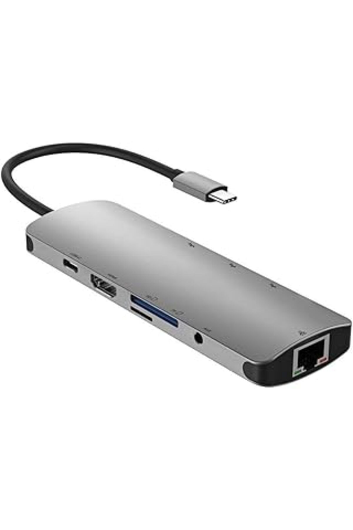 robotrend Axe Tools Ethernet 9 Port Multi Adaptör Çevirici Type-C Çoklayıcı