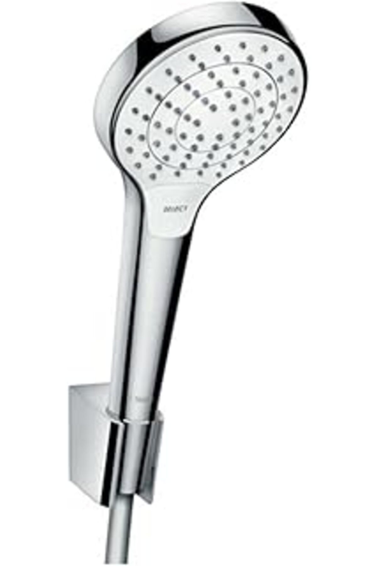 Pazarcan Hansgrohe Croma Select S Duş Başlığı Tutucu, 3 Püskürtme Türü, Beyaz/Krom