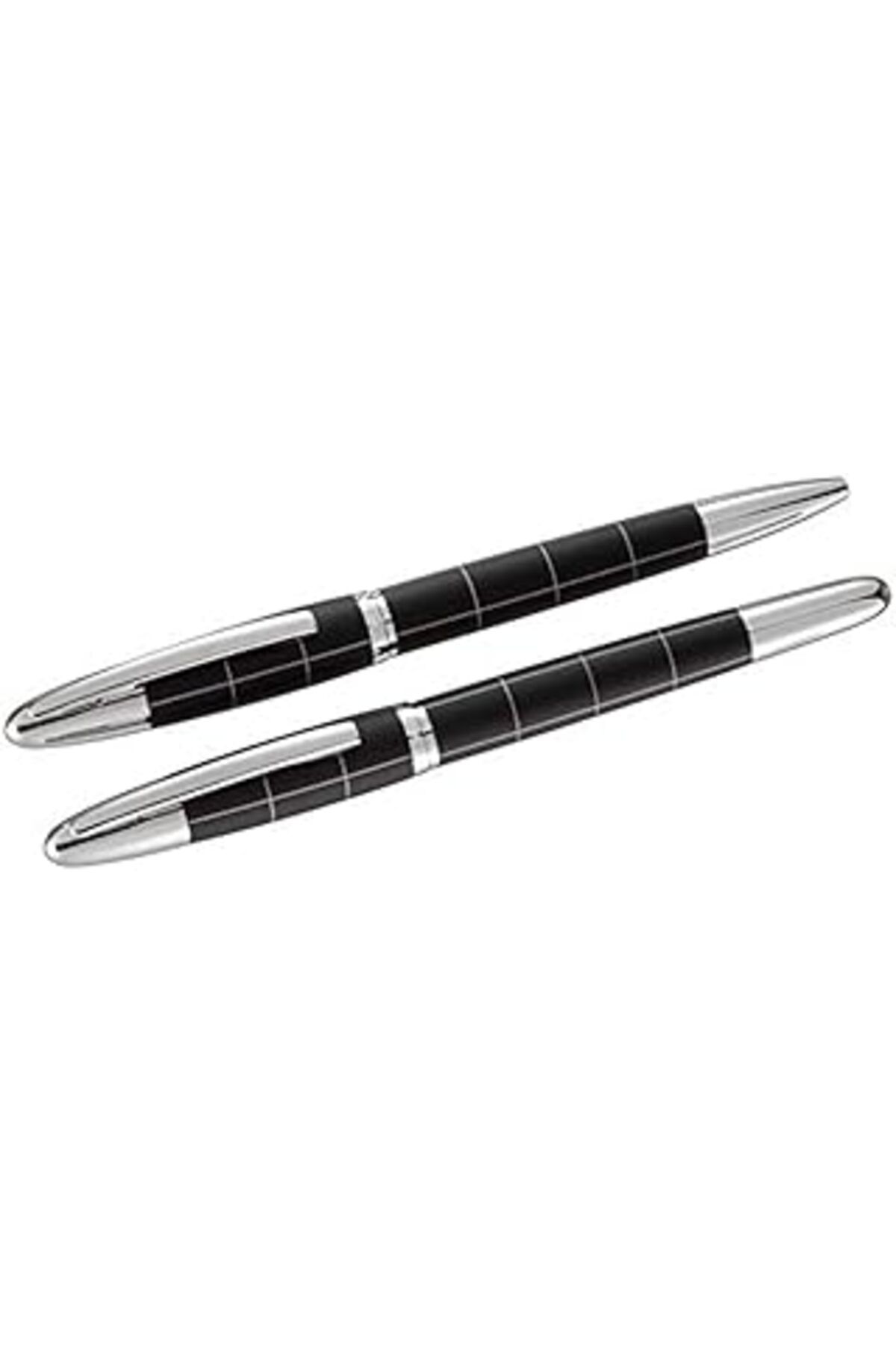 Mu Art Steelpen Venüs Serisi 1711Dt Siyah Dolma Kalem+Tükenmez Kalem
