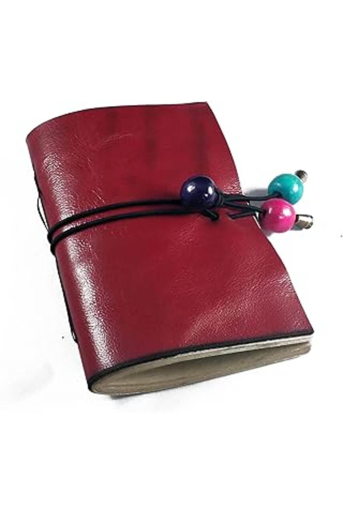 Pazarcan Didideko Deri Defter-Kırmızı 15,5X10,5 Cm