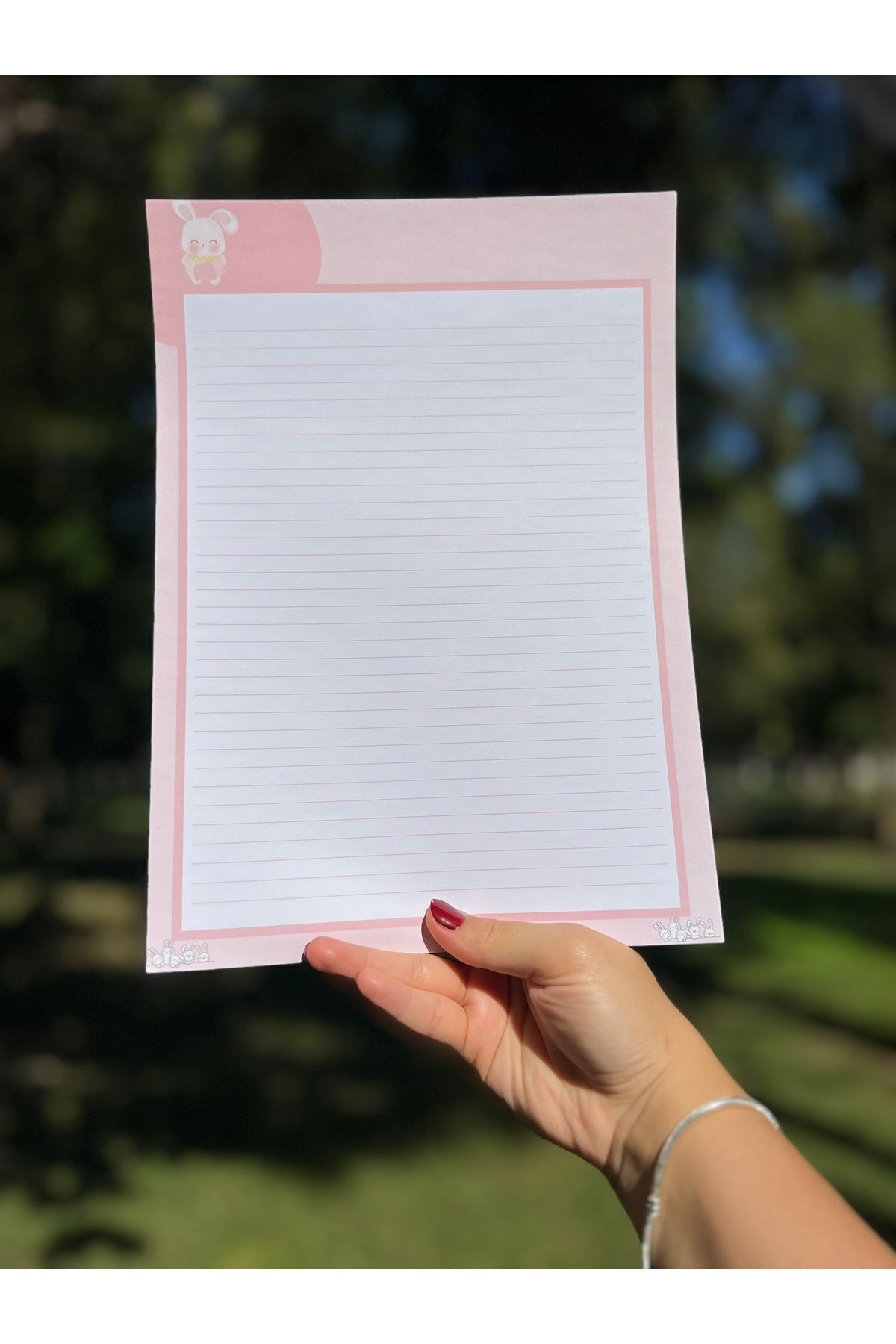 Mirya Notes-A4 Rabbit Patterned Memo Pad - Notepad 3