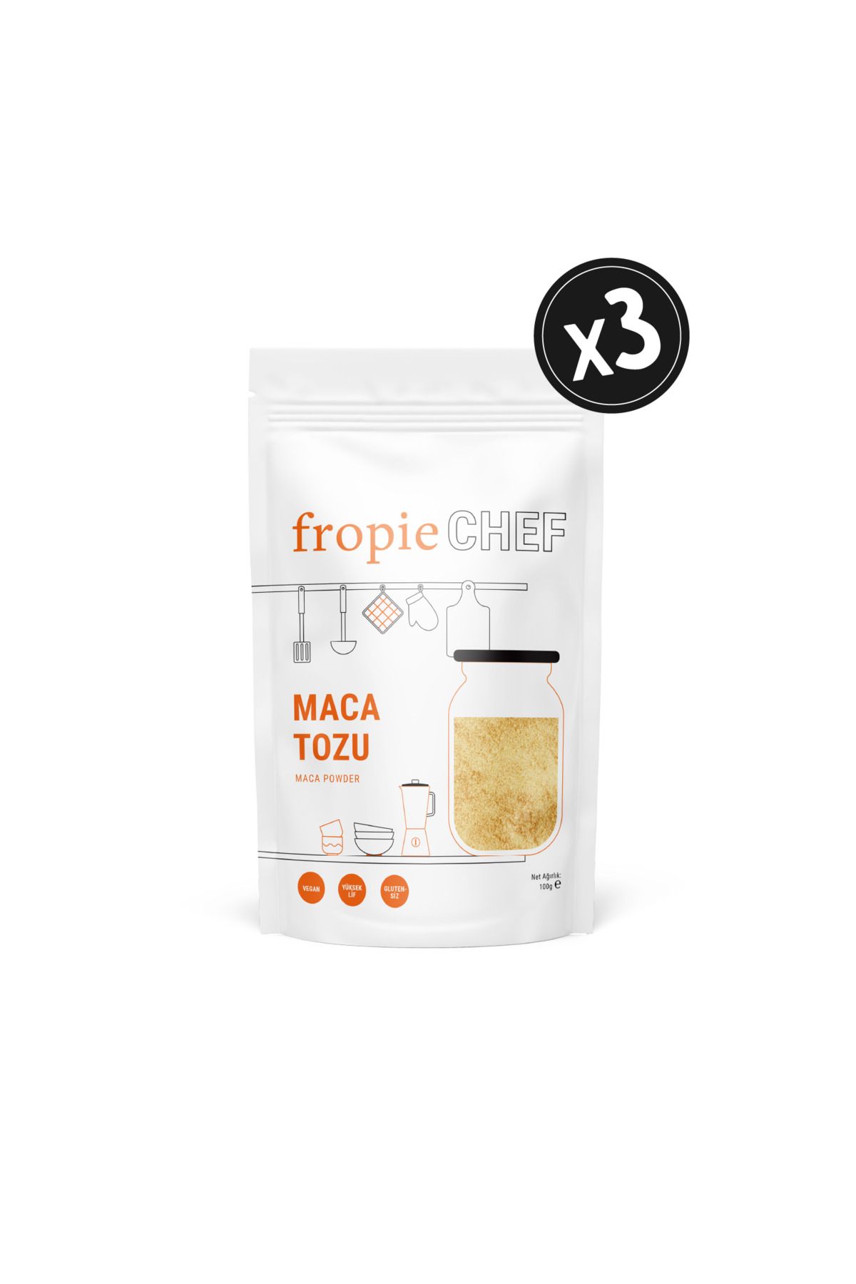 FROPİE Fropie Chef Maca Tozu 100 gr x3