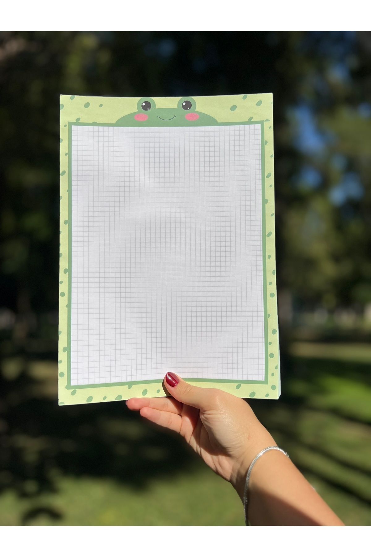 Mirya Notes-A4 Frog Patterned Memo Pad - Notepad 3