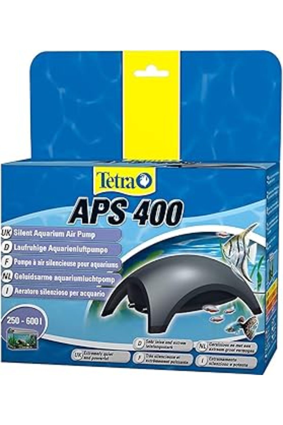 Pazarcan Tetra Aps Akvaryum Hava Pompası - Sessiz Membran Pompa, 10-600 L Akvaryumlar Için Çeşitli Boyutlard