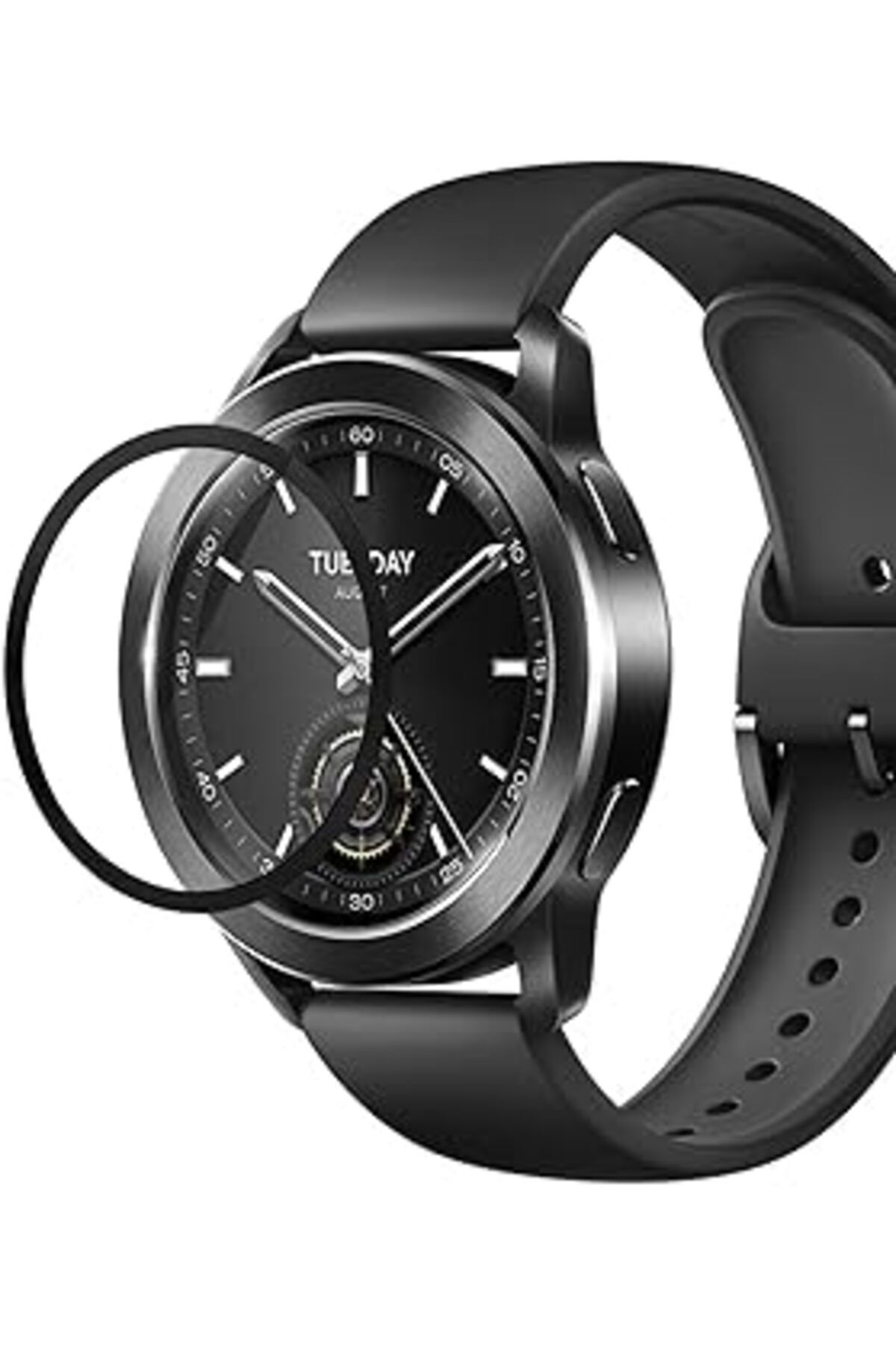 Pazarcan Microsonic Xiaomi Watch S3 Tam Kaplayan Nano Cam Ekran Koruyucu Siyah
