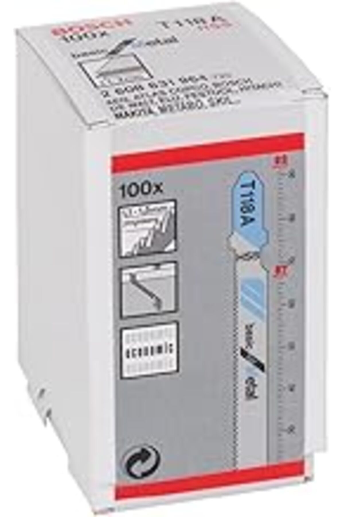 Genel Markalar Bosch Professional Accessories 100 Adet Dekupaj Testeresi Bıçağı, Gri
