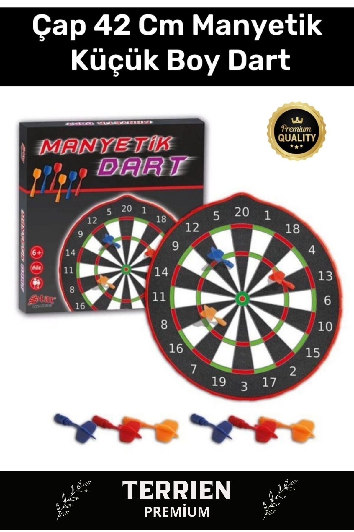 Genel Markalar Premium Eğitici Zeka Geliştirici Öğretici Eğlence Aile Manyetik Dart Küçük Boy Çap 42 Cm
