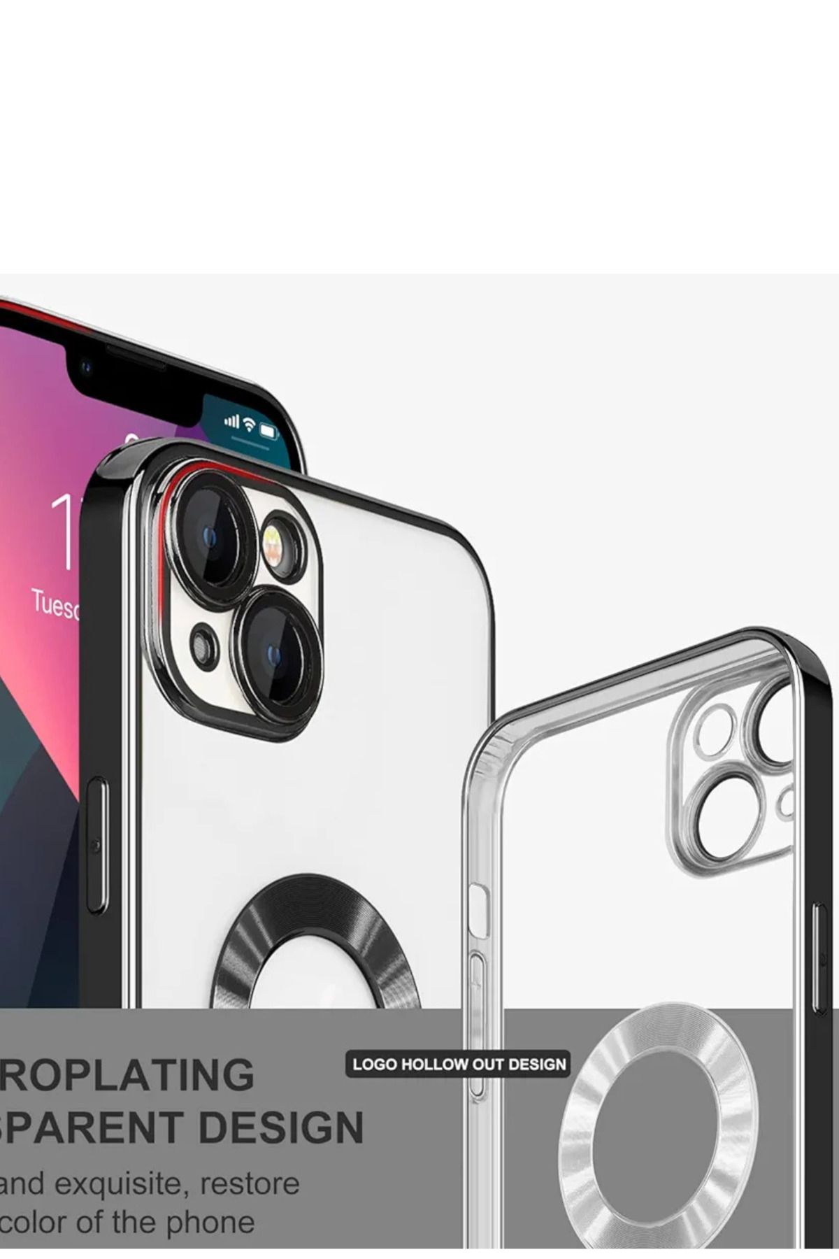 Aybex iPhone 13 Promax Uyumlu CD Lazer Lens Korumalı Kılıf