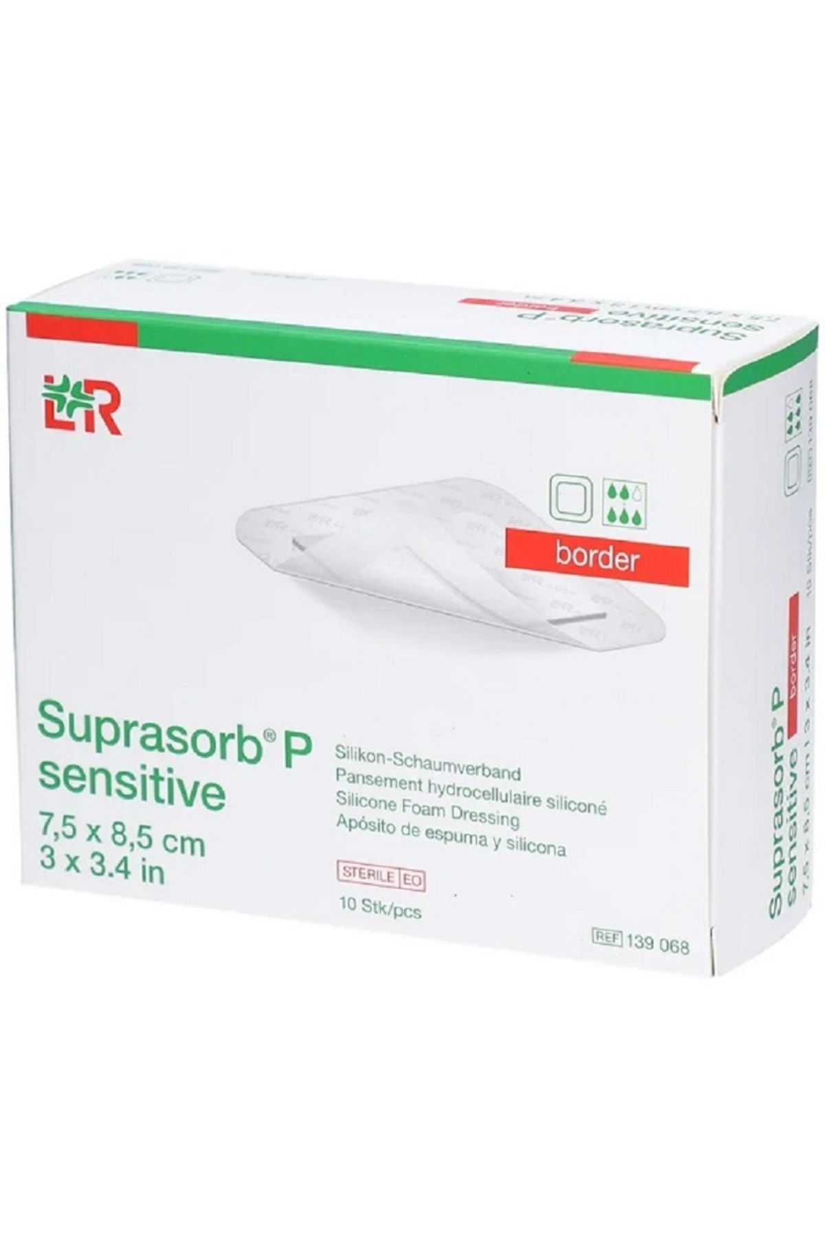 Lohmann & Rauscher Suprasorb P Sensitive 139068 7,5m X 8,5cm Silikonlu Köpük Yara Örtüsü 1 Adet