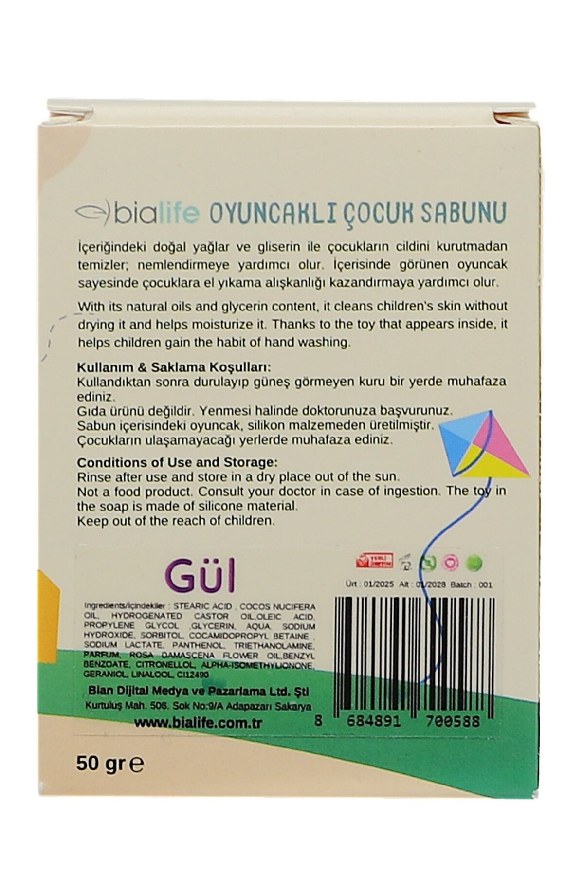 bialife GÜL Özlü El Yapımı Oyuncaklı Çocuk Sabunu - Bialife fotoğrafı 4 (önizleme)