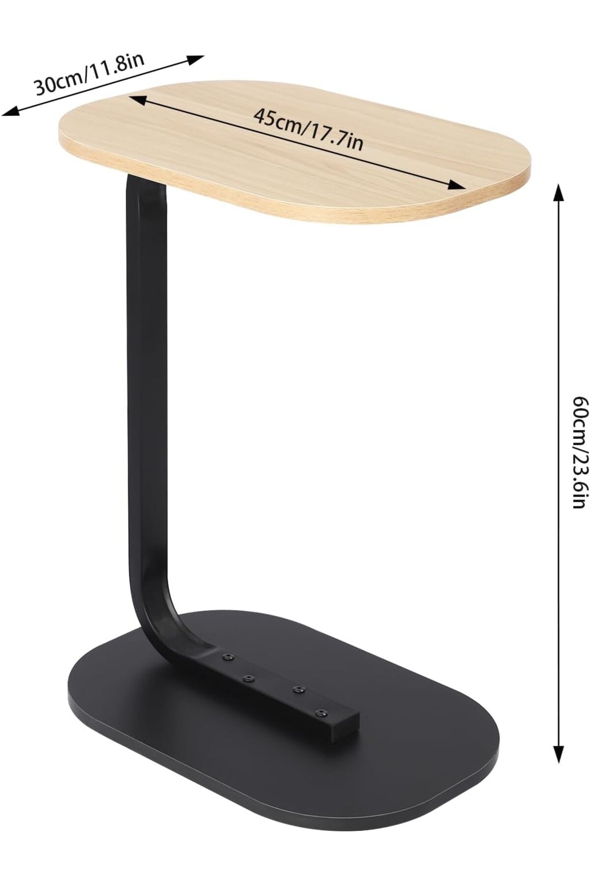 صينية مسند ذراع أريكة من الخيزران قابله للطي