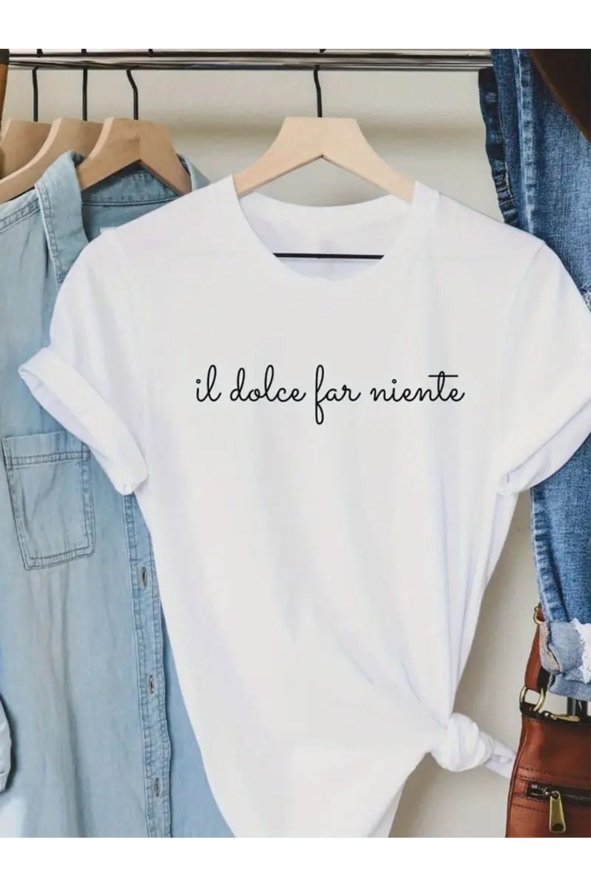 LEIVOR il dolce far niente Baskılı Kadın T-shirt