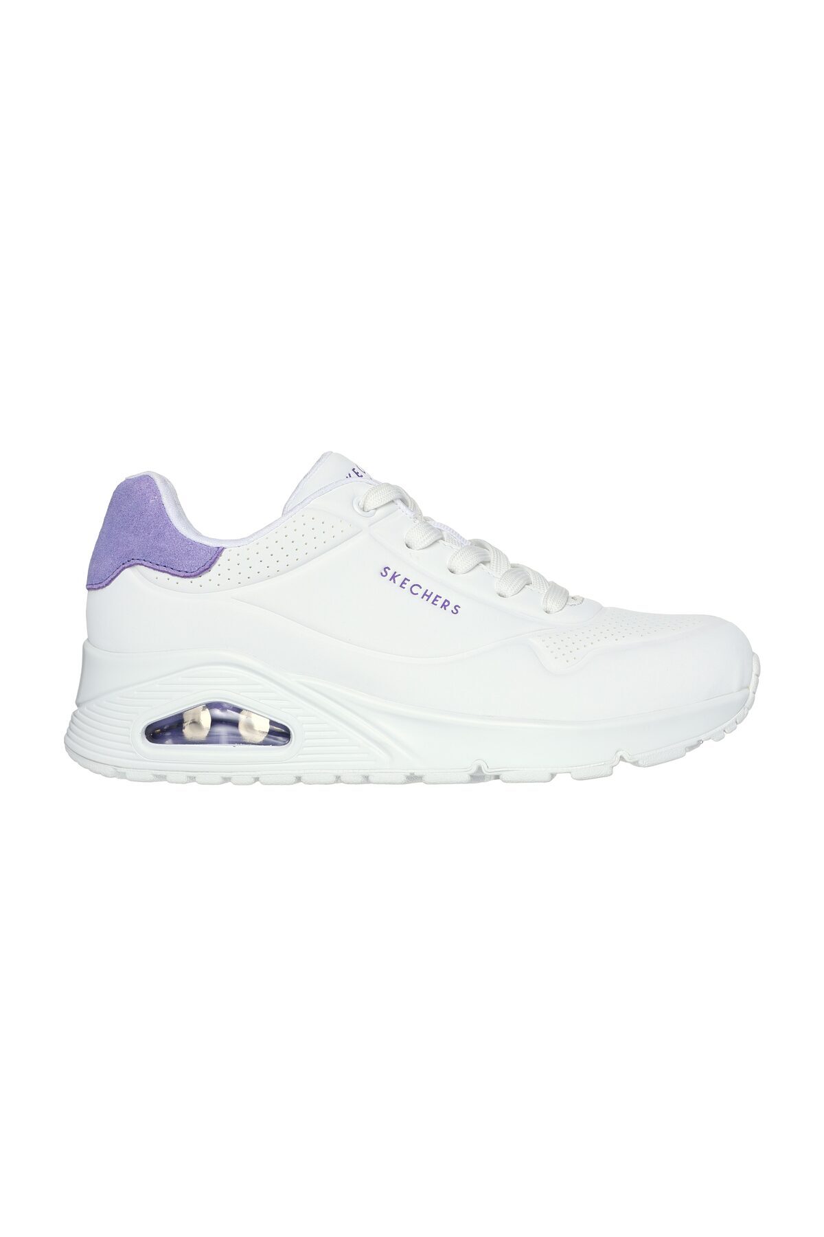 Skechers Uno - Pop Back Sneaker In Weiss/Violett, GrößE 39-image