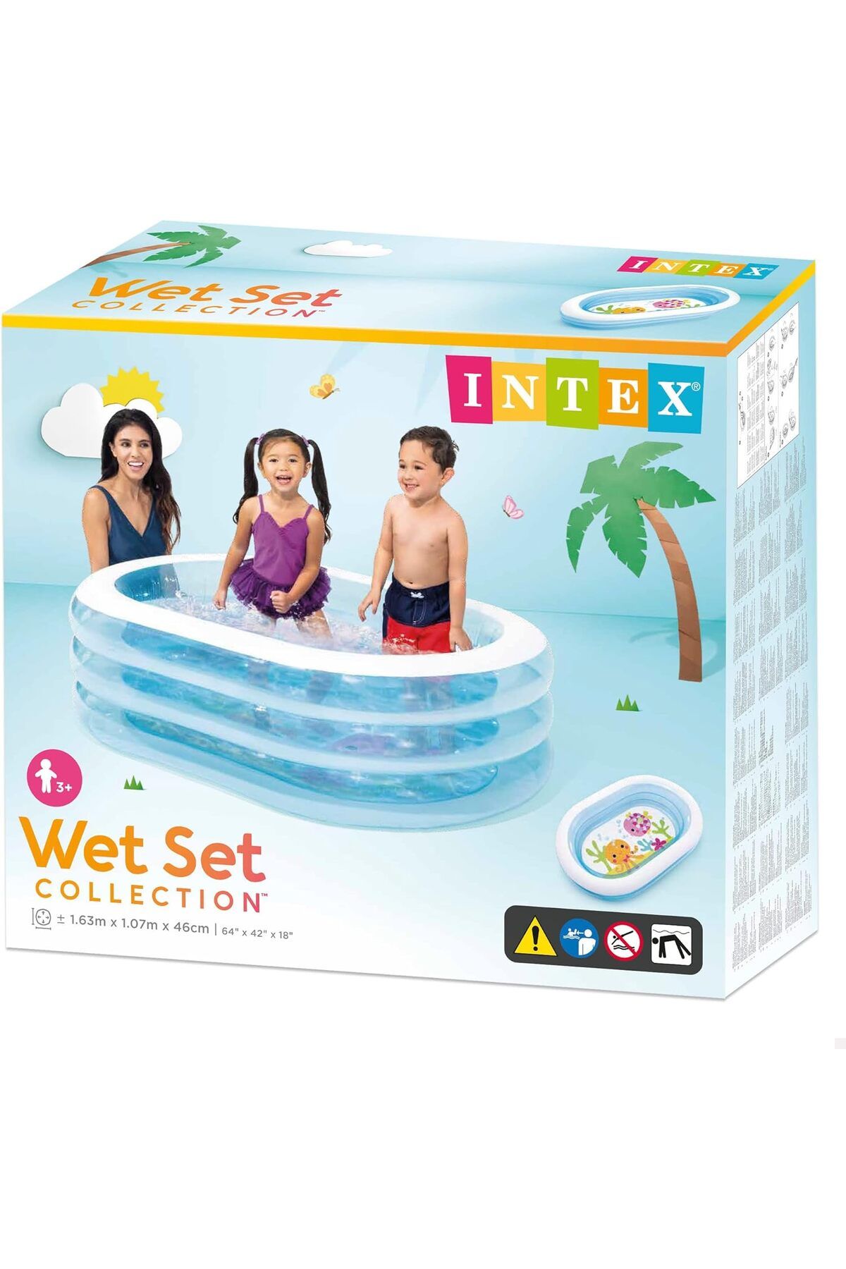 Intex-57482Np Oval Whale Fun Pool (Asssorted Model) 3
