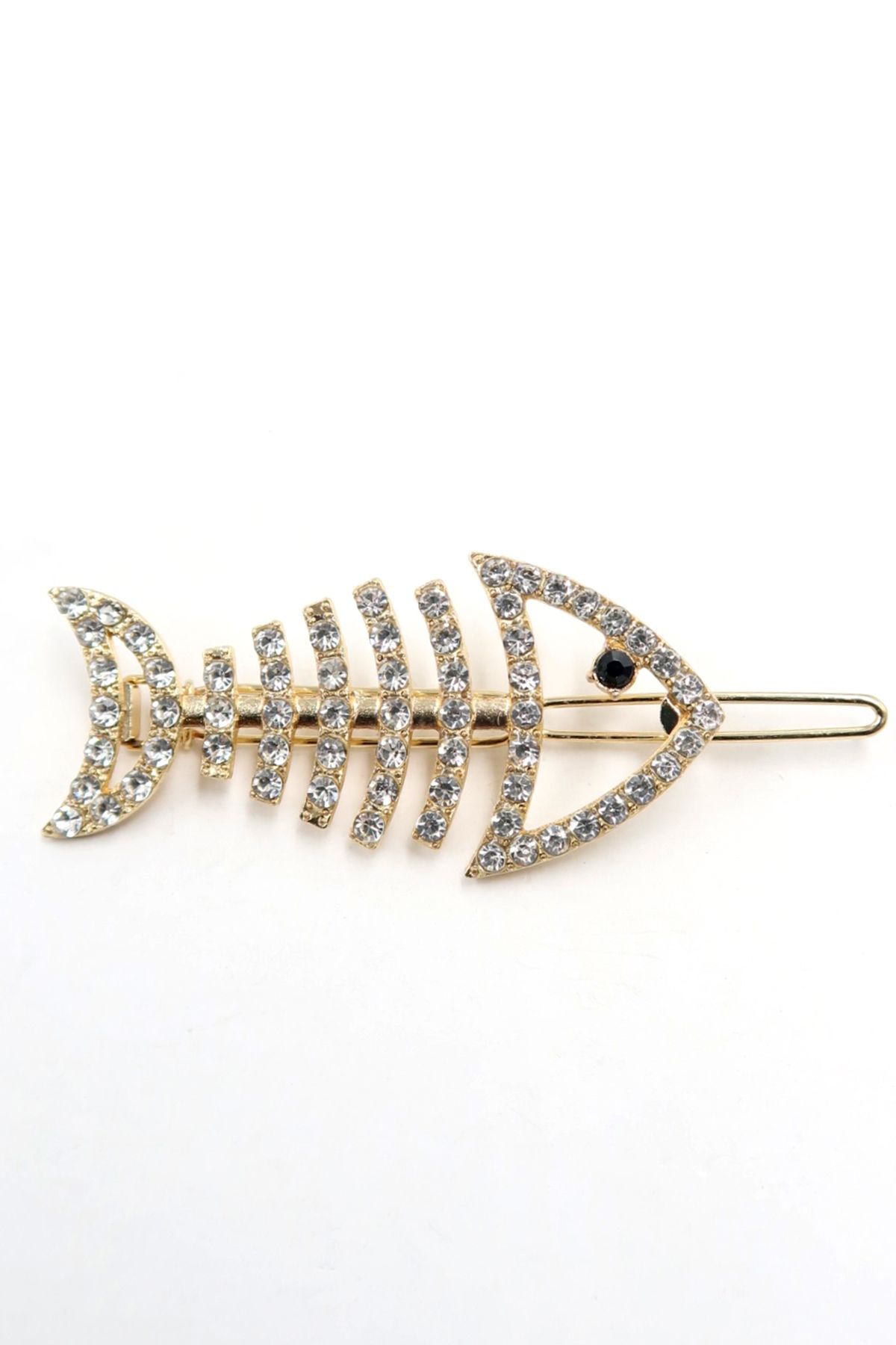 Trend Alaçatı Stili-5-teiliges Haarnadel-Set mit Zirkonsteinen für Damen, Gold ALC-X13845 5