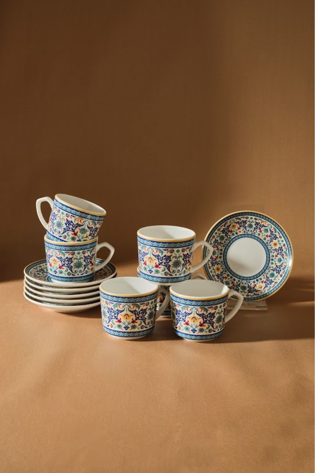 Karaca-Beylerbeyi Kaffeetassen-Set für 6 Personen, 80 ml 1