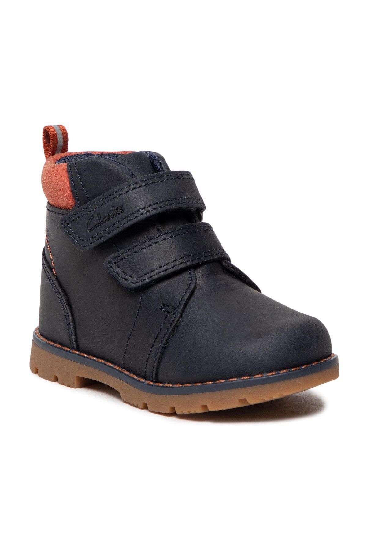 CLARKS-Kotníkové boty Black Kids 5