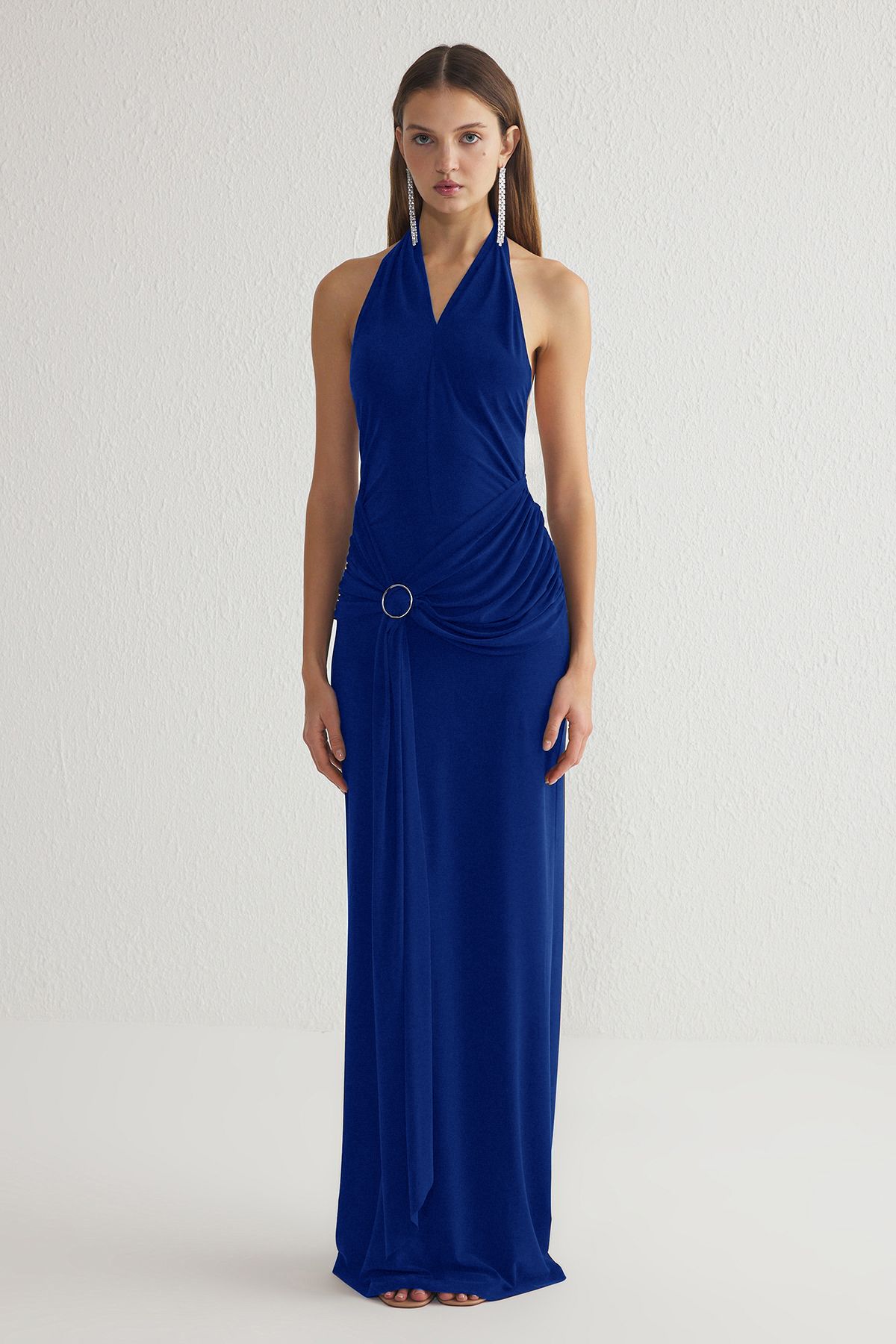 Trendyol Collection-Rochie lungă și elegantă tricotată detaliată TPRSS25AE00014 4
