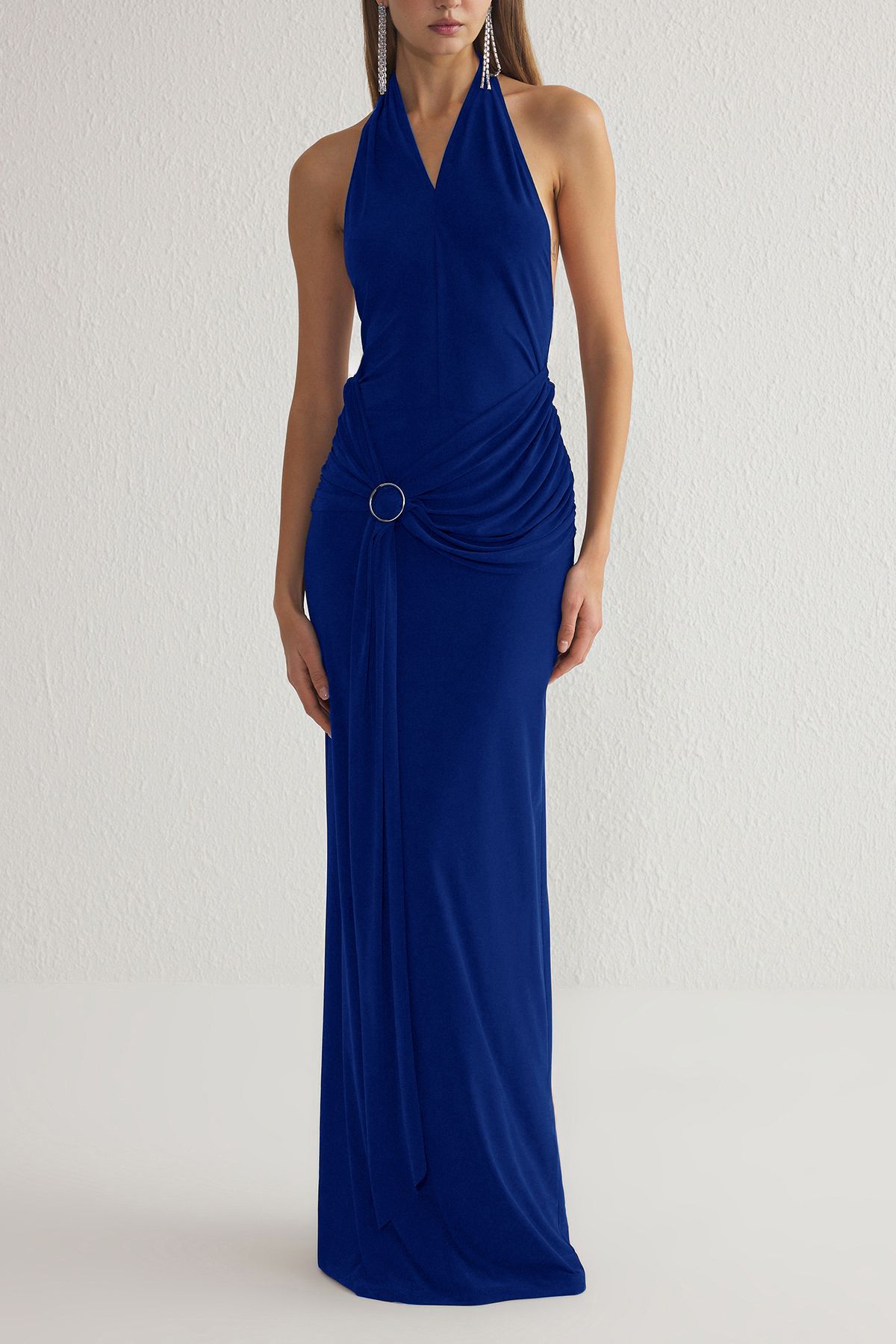 Trendyol Collection-Rochie lungă și elegantă tricotată detaliată TPRSS25AE00014 6