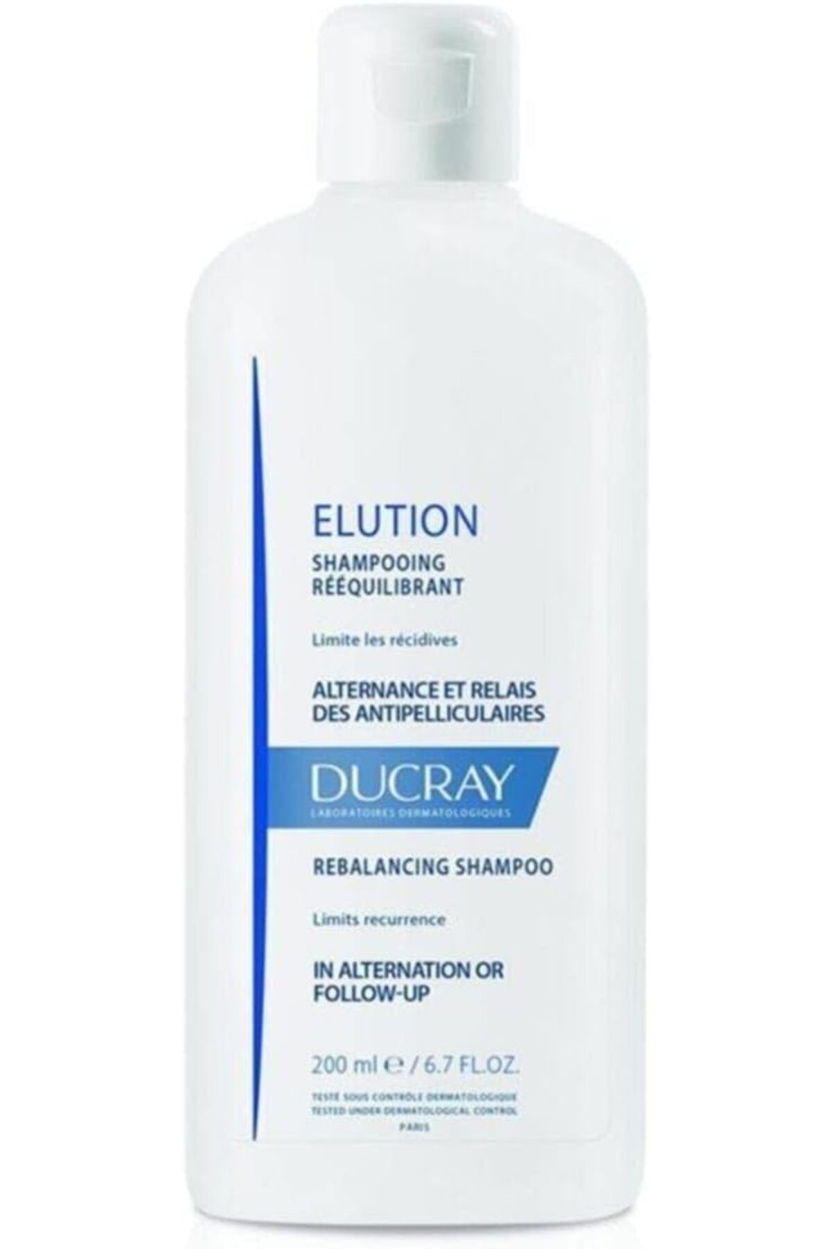 Ducray-Elution Rebalancing shampoo 200 ml, WHITE 2