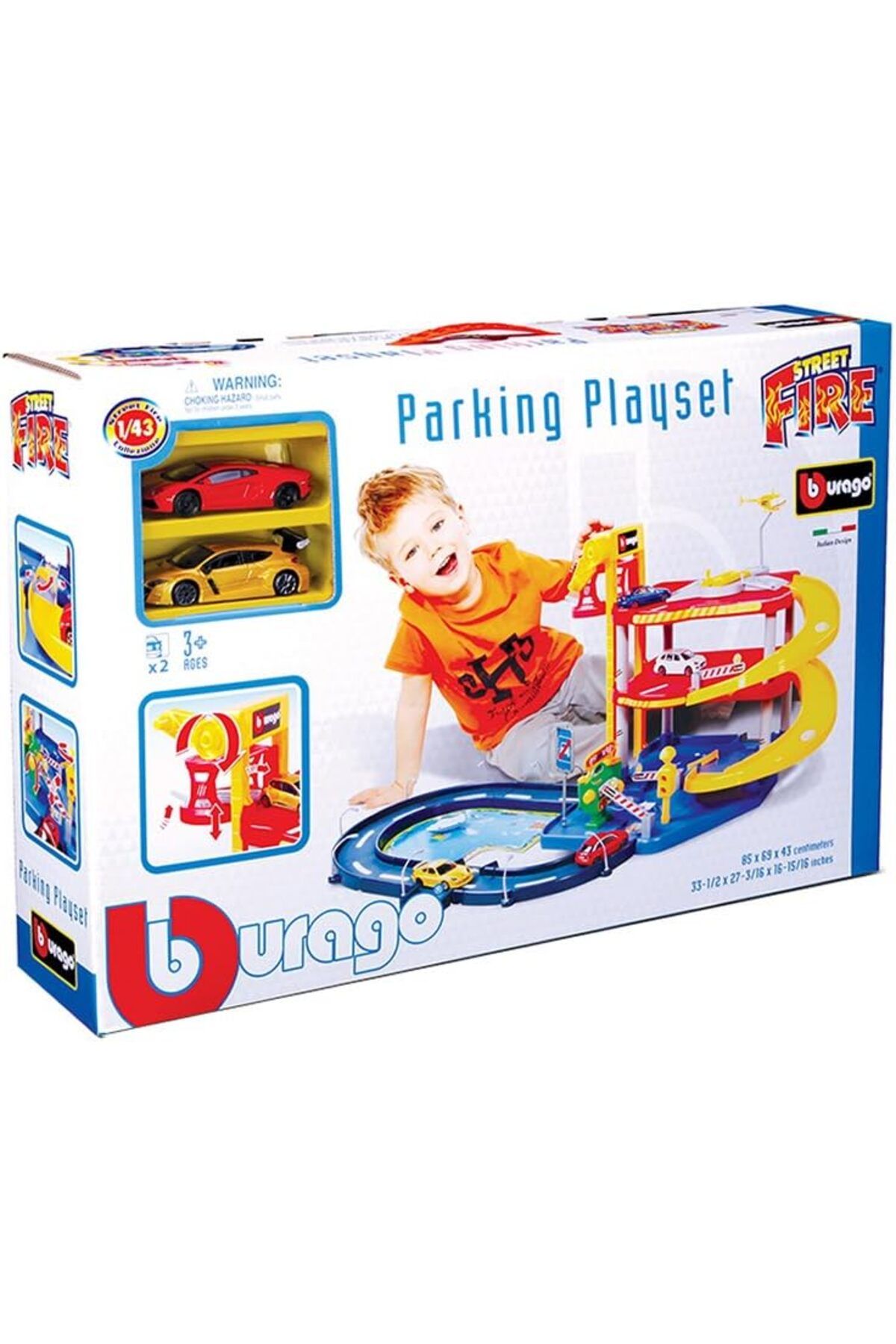 BBURAGO-1/43 Street Fire - Parking Playset 10