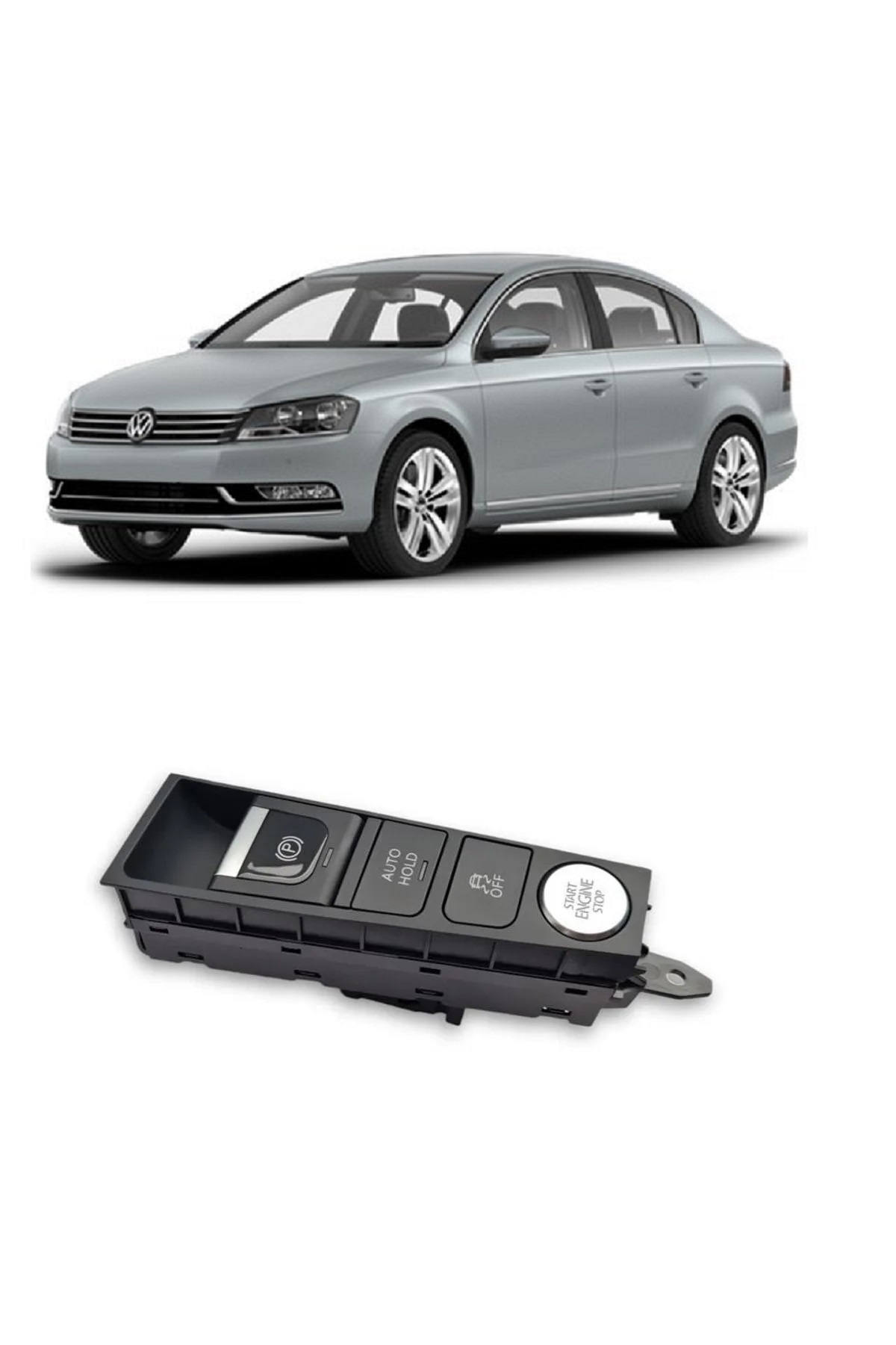 CMEPARTS Vw Volkswagen Passat B7 2011-2014 Uyumlu El Park Freni Start Stop Auto Hold Esp Düğmesi 3ab927137d