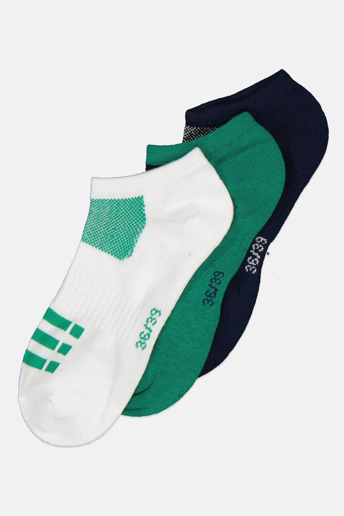 Sergio Tacchini-جوارب دائرية للأولاد، 3 أزواج، لون أبيض 2