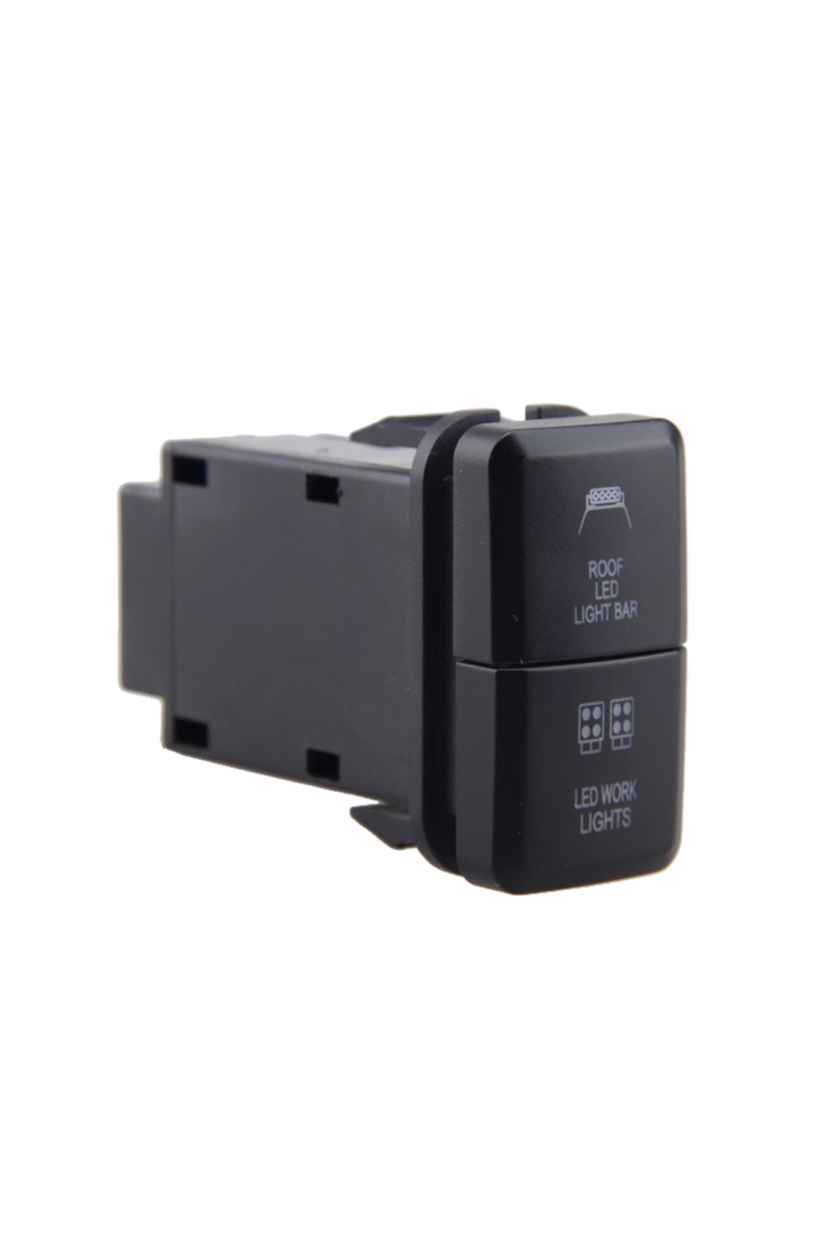 Choice-black 1PC 12V Car Dual Toggle Switch LED Light Bar Blue/Green On-Off Push Switch Button With Cable F 1