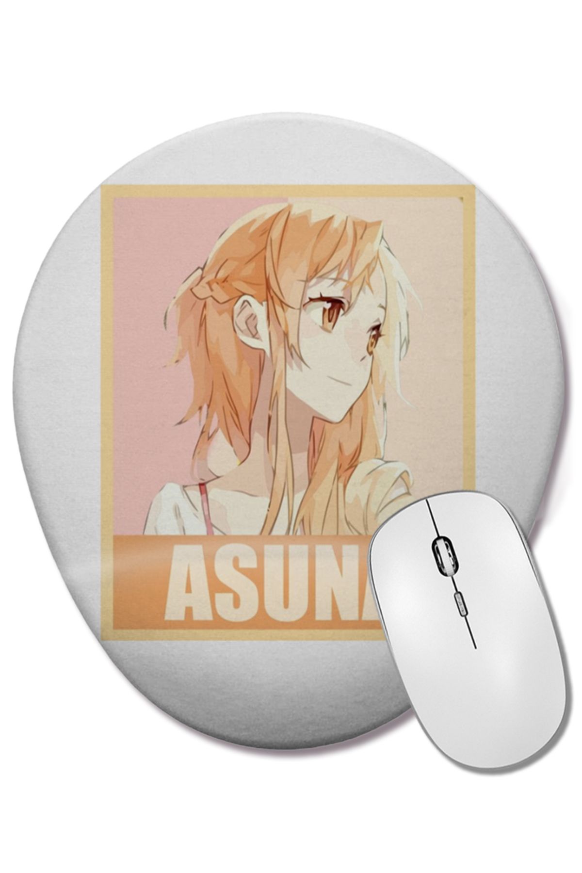 BASKI DÜNYASI-Sword Art Online Asuna Oval Mouse Pad with Wrist Support 1