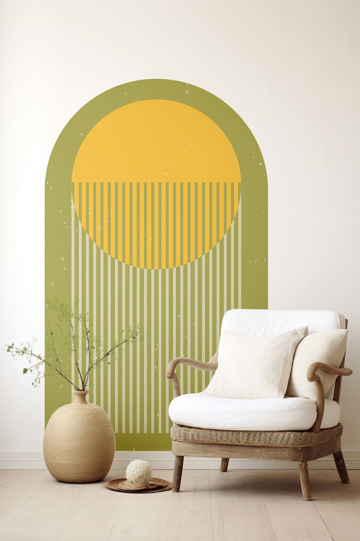 Kendinden Yapışkanlı Kalın Kanvas Dokulu Retro Hipster Duvar Kağıdı , Kolay Uygulama