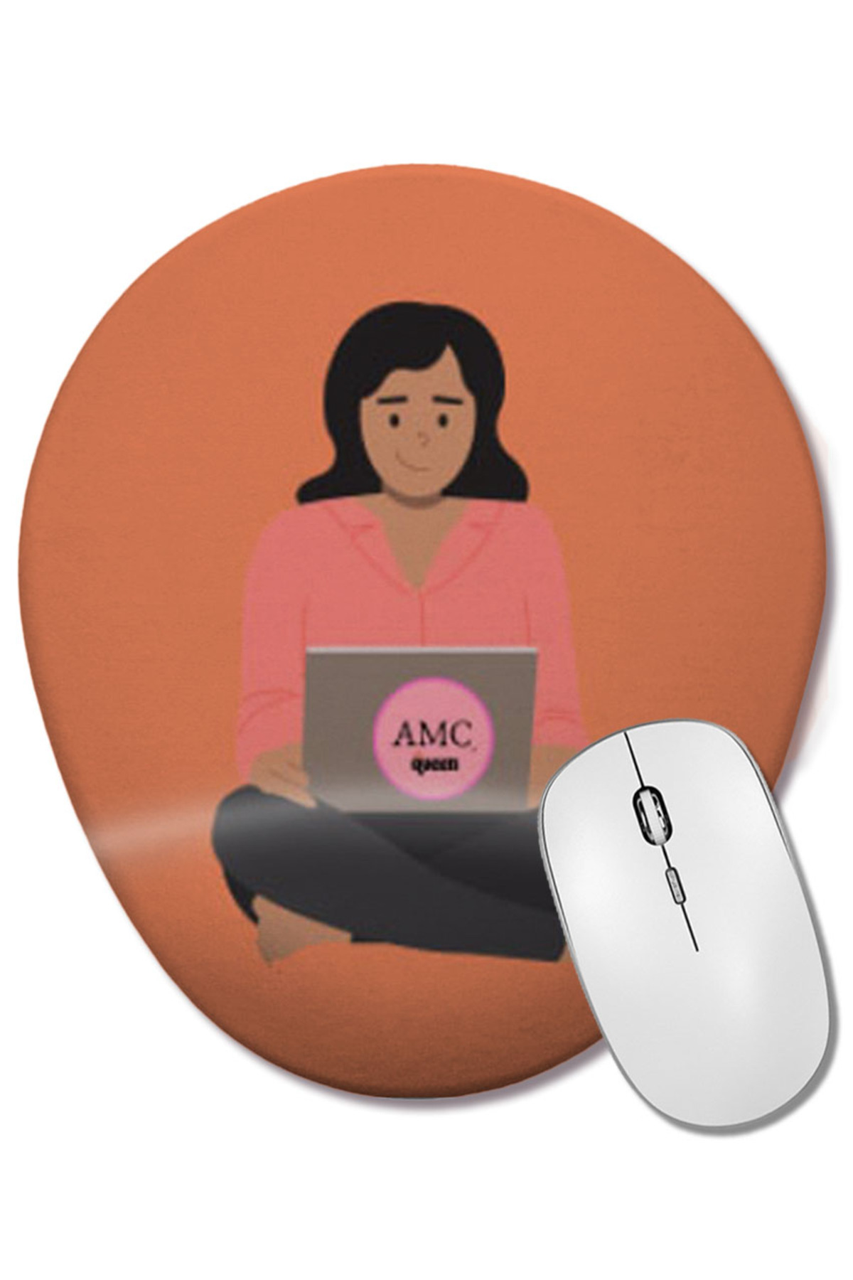 BASKI DÜNYASI-Amc Stock to the Moon Queens Wrist Supported Oval Mouse Pad 1