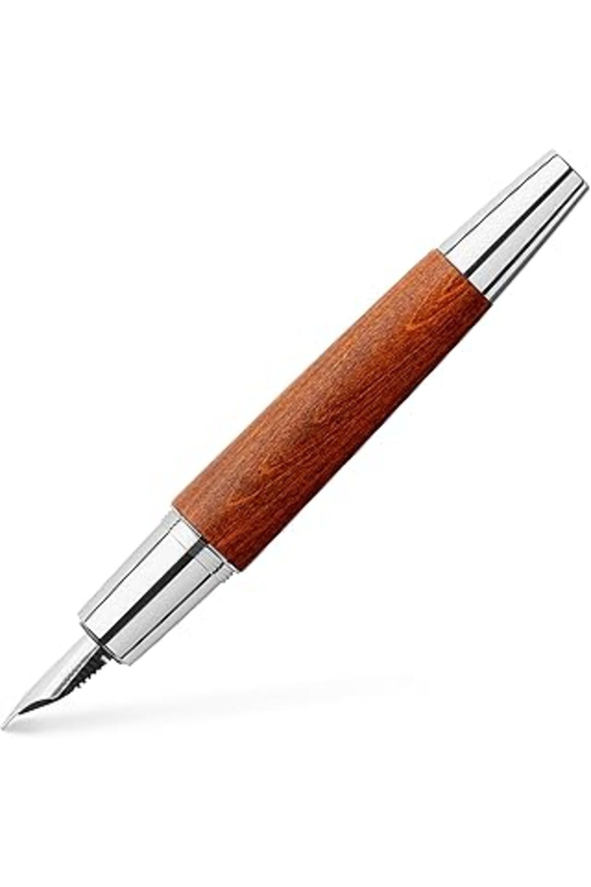 nazeninstoğu Faber-Castell E-Motion Krom/Ahşap Dolmakalem, Kahverengi (M) Kahverengi