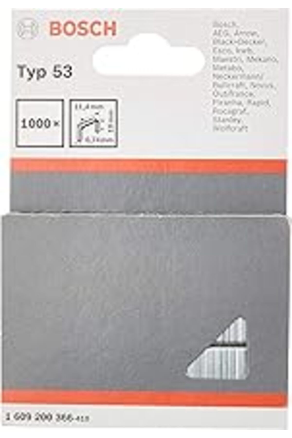 NETWORK ART Bosch Professional Accessories Ince Zımba Teli Tip 53, Gri, 1000 Adet
