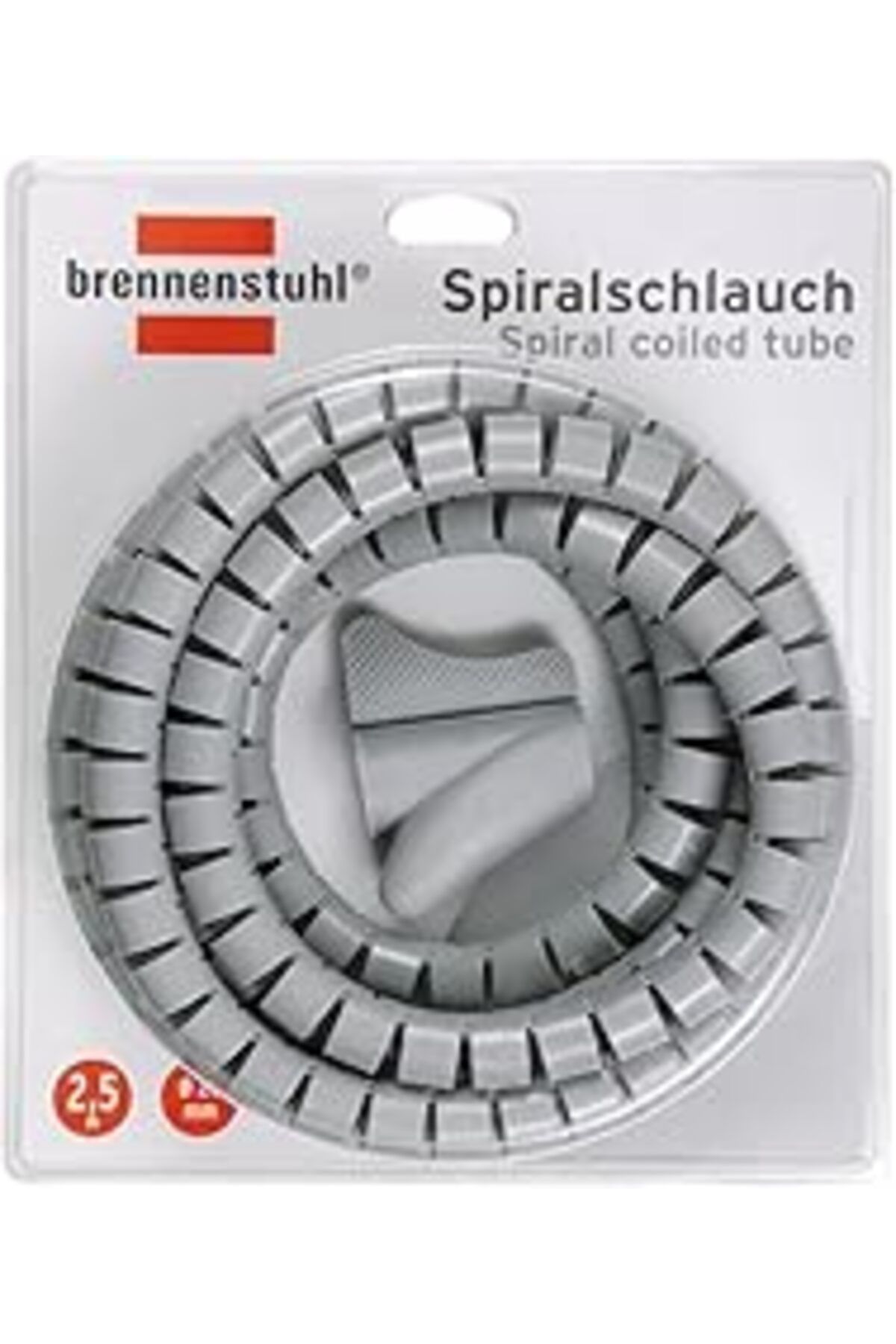 Qedii Brennenstuhl Spiral Sargılı Kablo Borusu L = 2,5M Gri