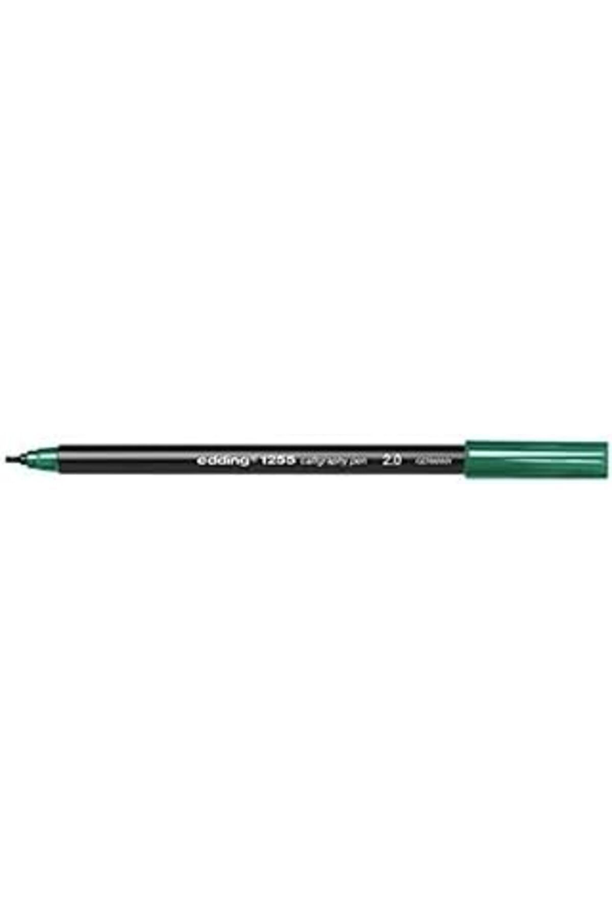 Mu Art Edding 1255 Kaligrafi Kalemi - Çam Yeşili - 1 Kalem - Kaligrafi Ucu 2 Mm