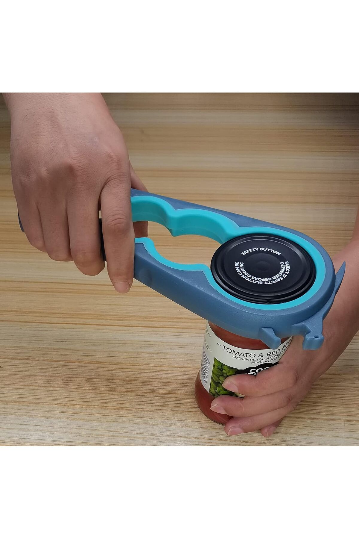 COOYA-5PCS Multipurpose Can Opener Set, 5 in 1 Lid Opener, Beer Bottle Opener, Non Slip Rubber Jar Opener 4