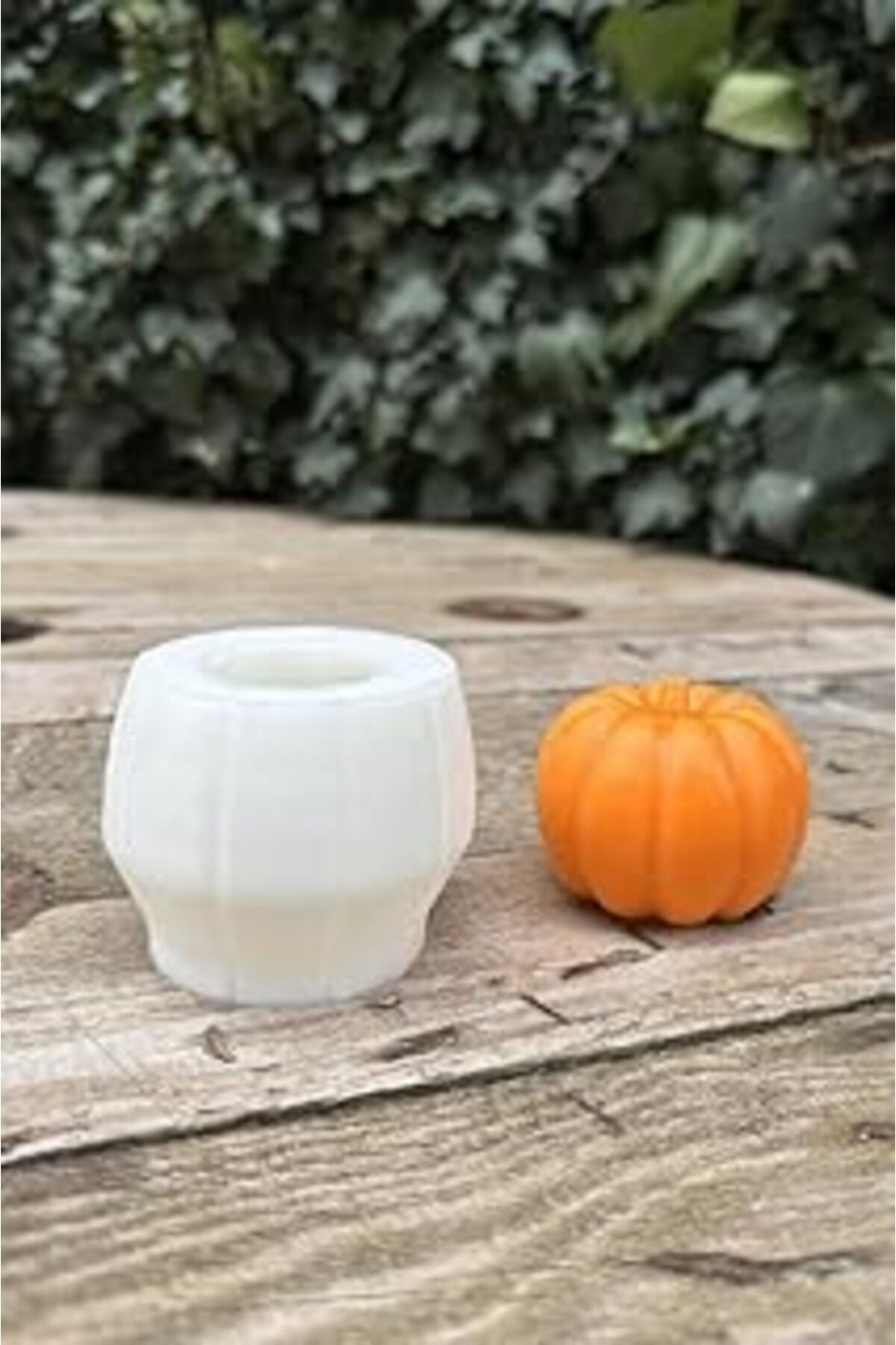 Mu Art Ahşap Rufus Concept Pumpkin Küçük Boy Mum Kalıbı (Silikon)