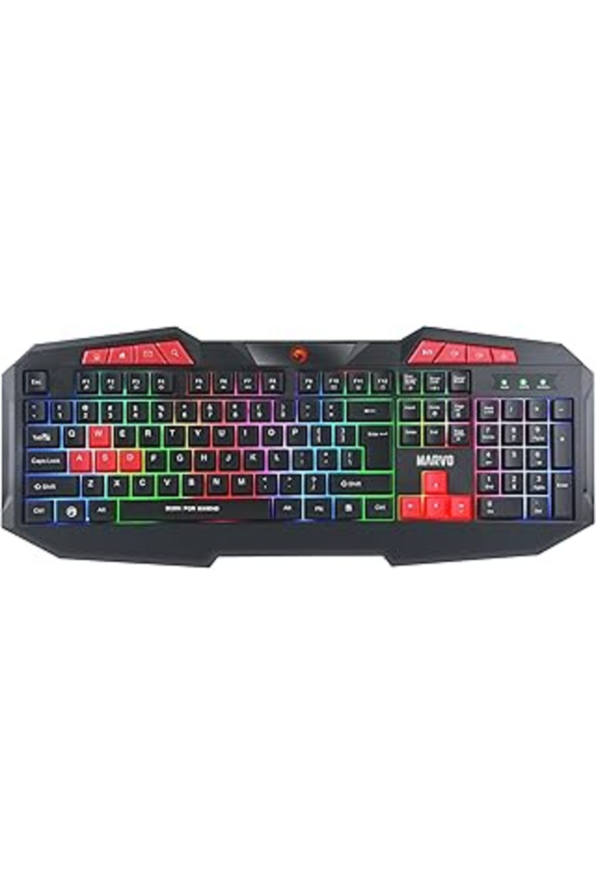 shop Marvo K602 Tr Wired Membrane Switch 26-Tuş Anti-Ghost Rgb Gaming Keyboard