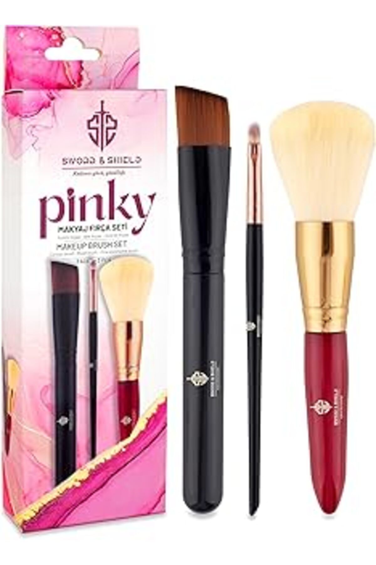 shop Pinky 3'Lü Makyaj Fırçası S