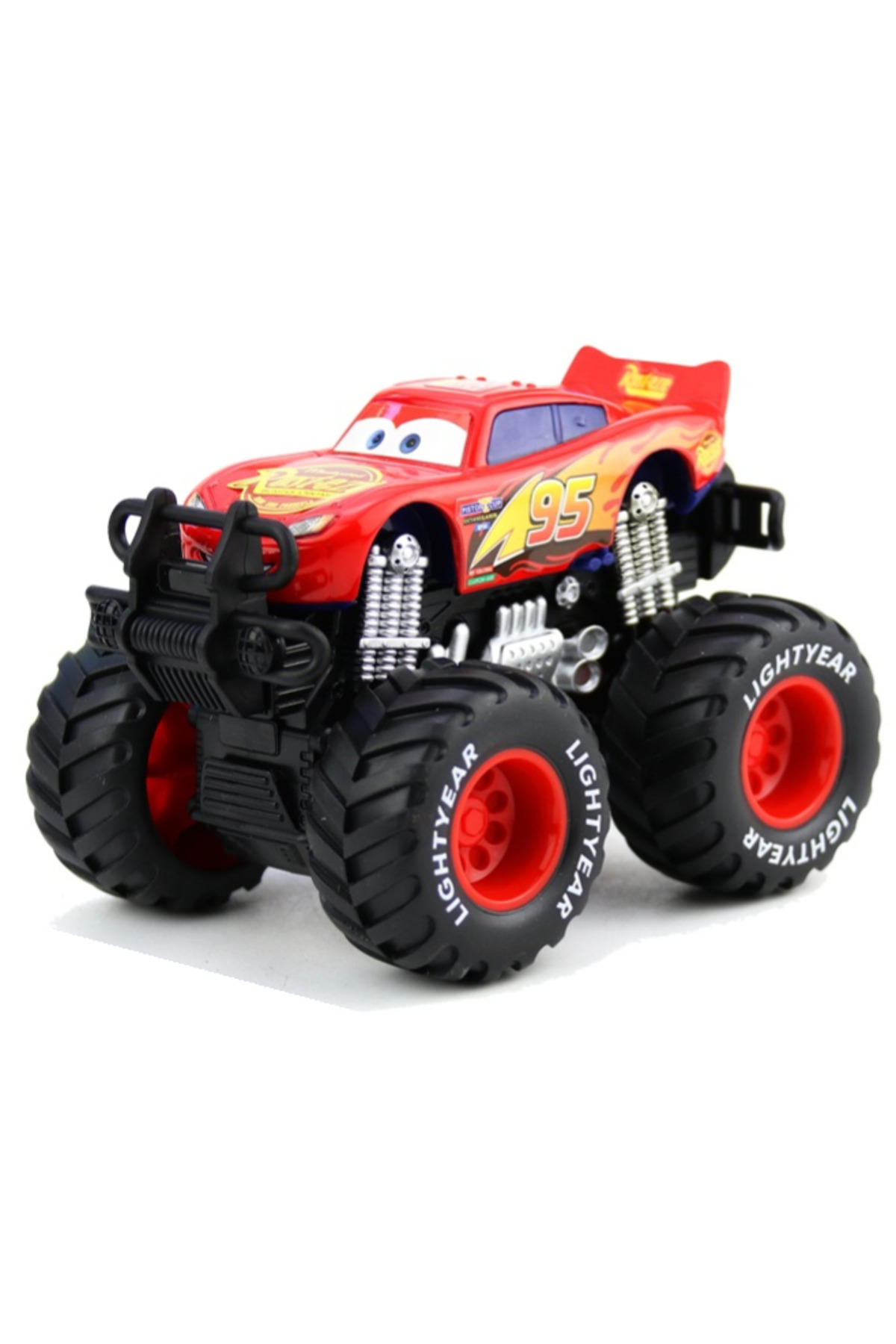 Takara Tomy-Suv 95 Disney Pixar Cars Lightning Mcqueen Mater 4wd-4 Wheel Drive Racing Car Toys Inertial Off-road 1