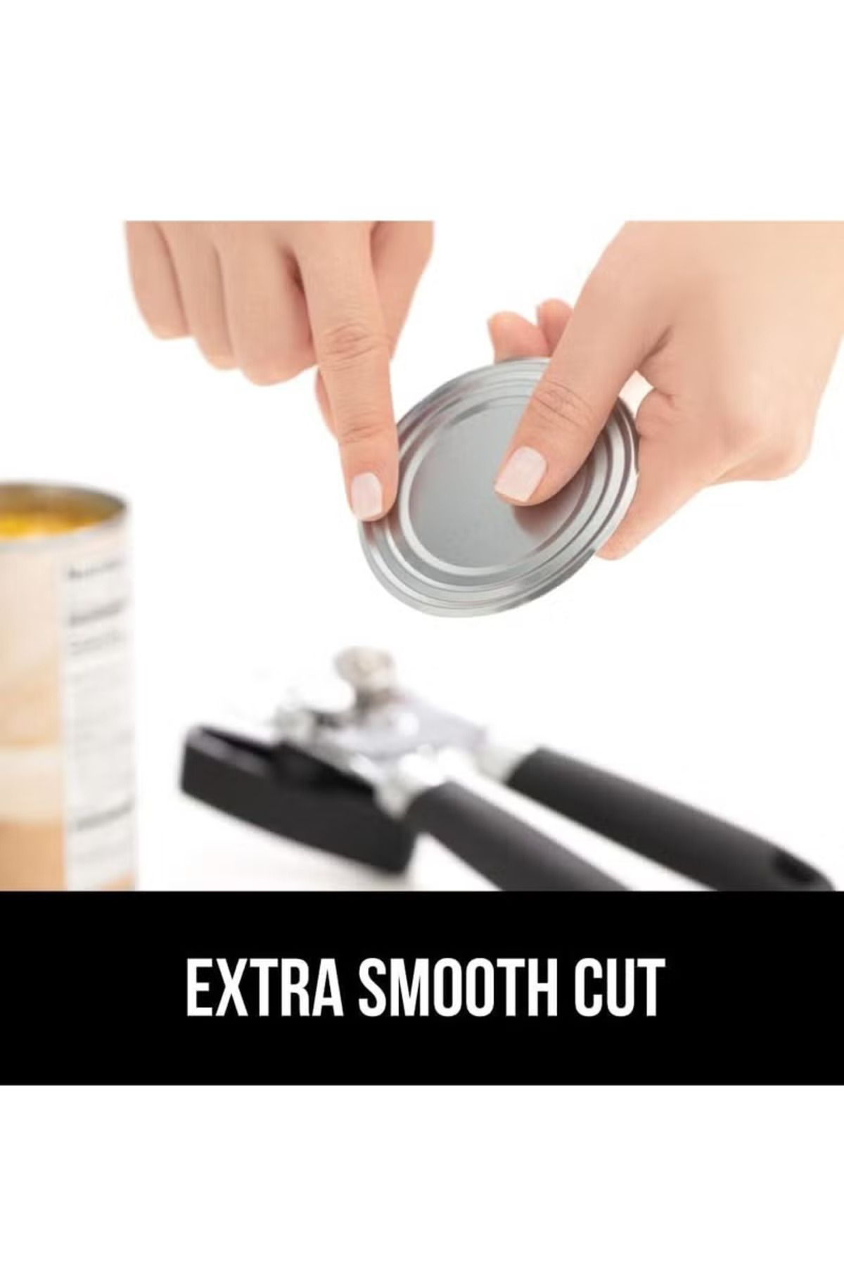 COOYA-Manual Hand Held Can Opener With Soft Touch Handle, Black 6